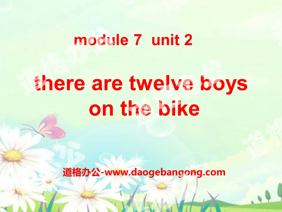 《There are twelve boys on the bike》PPT课件2
