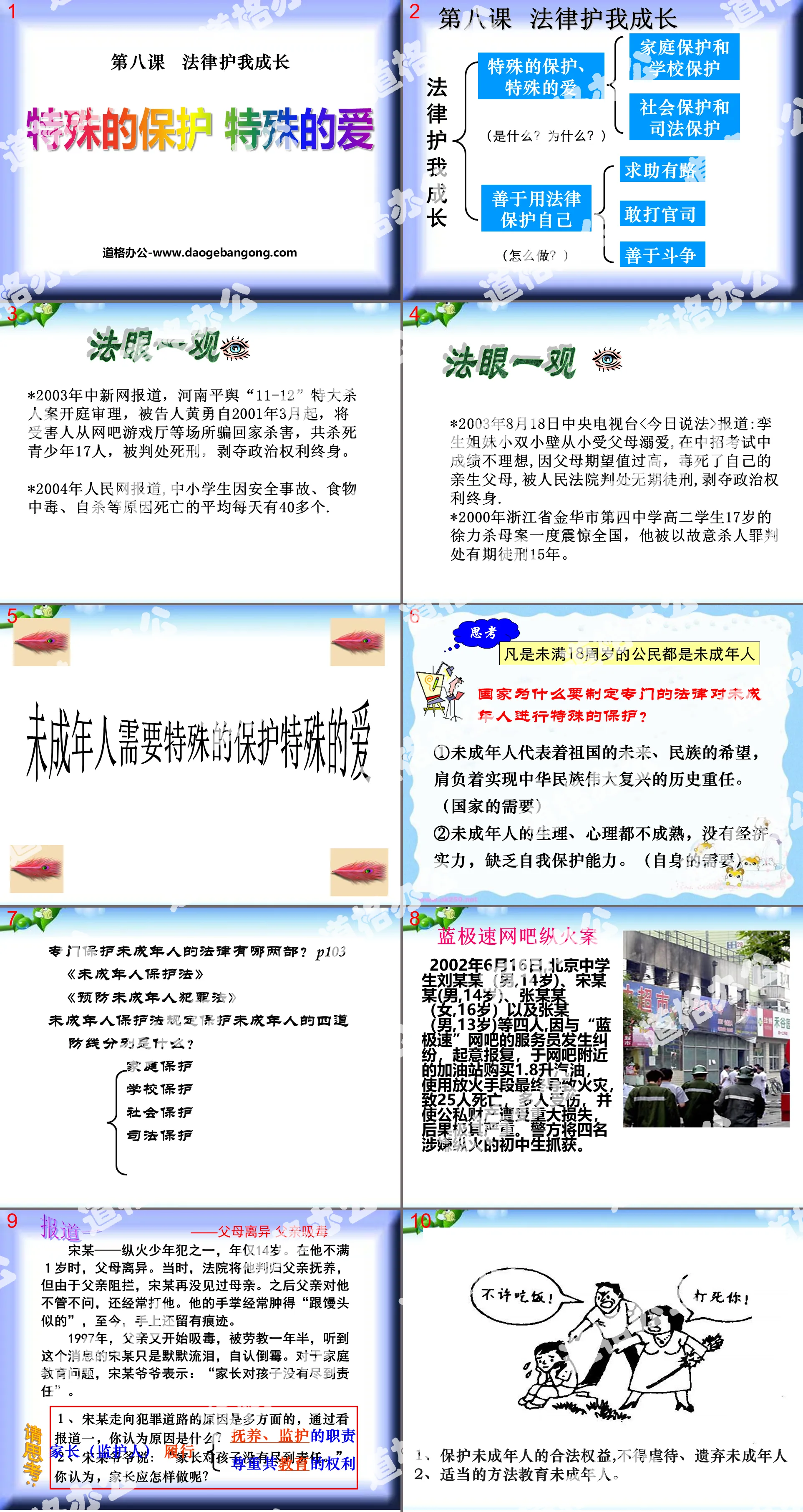 《特殊的保護特殊的愛》法律護我成長PPT課件6