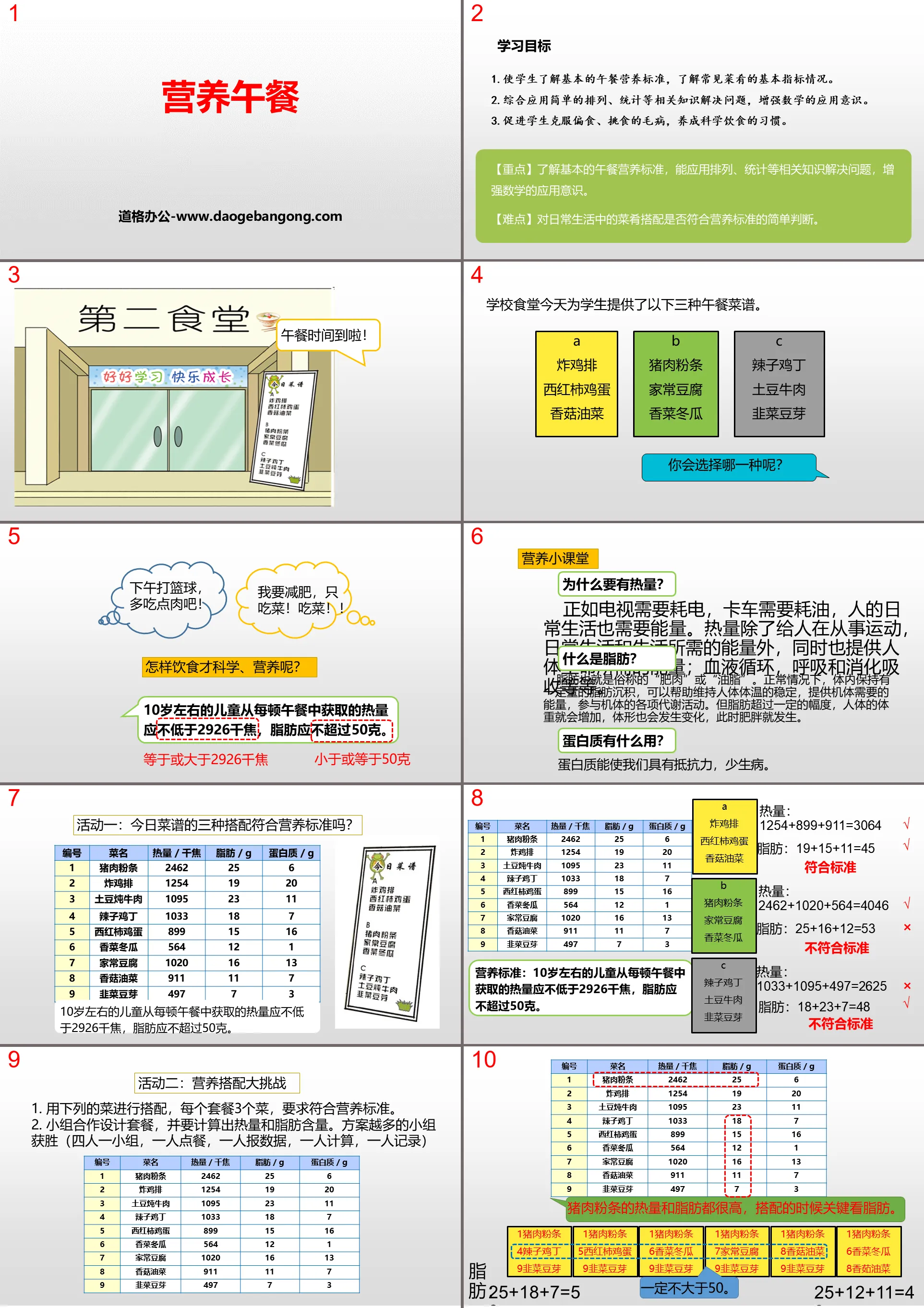 《营养午餐》PPT