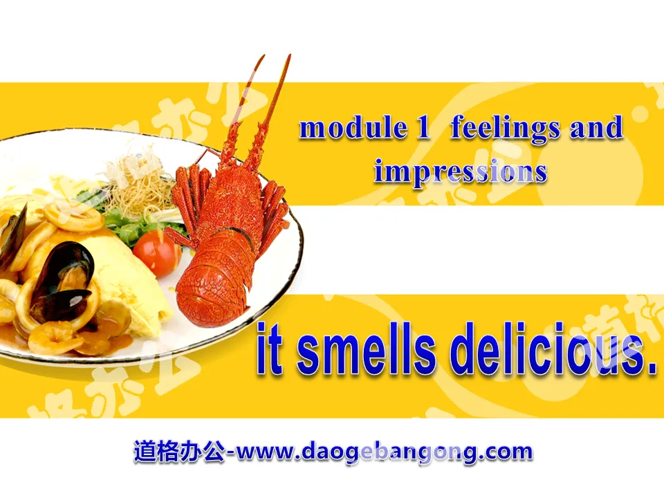 "It smells delicious" Feelings and impressions PPT courseware 3
