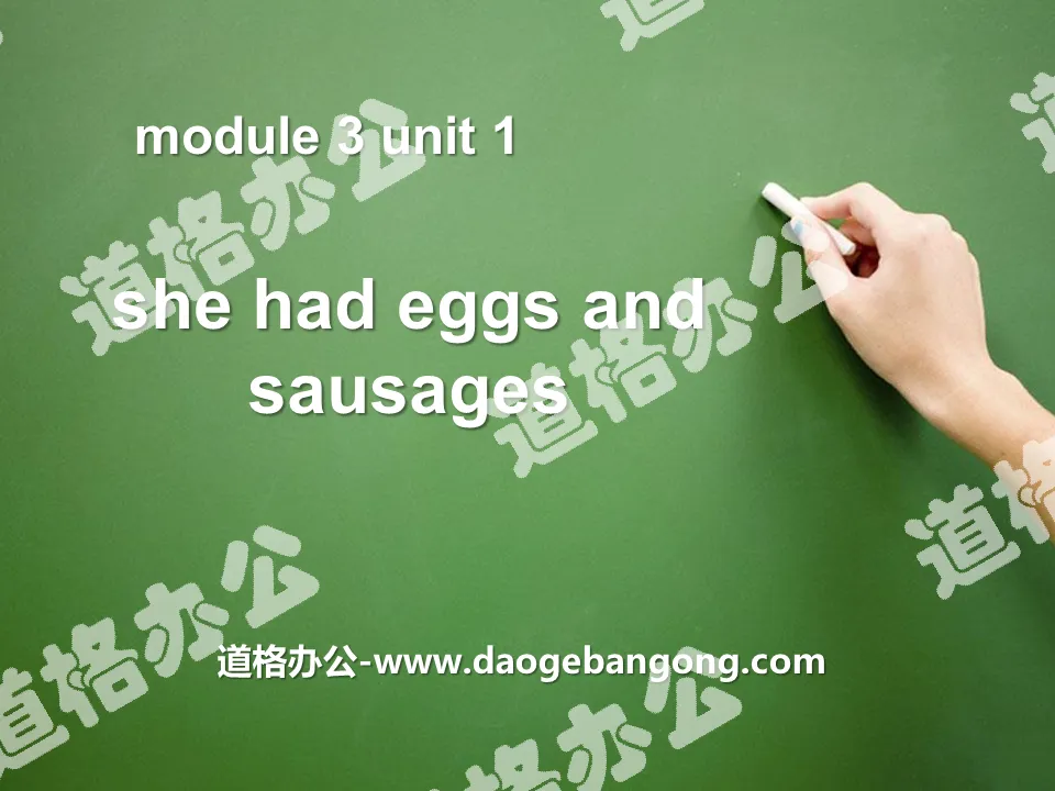 《She had eggs and sausages》PPT課件4