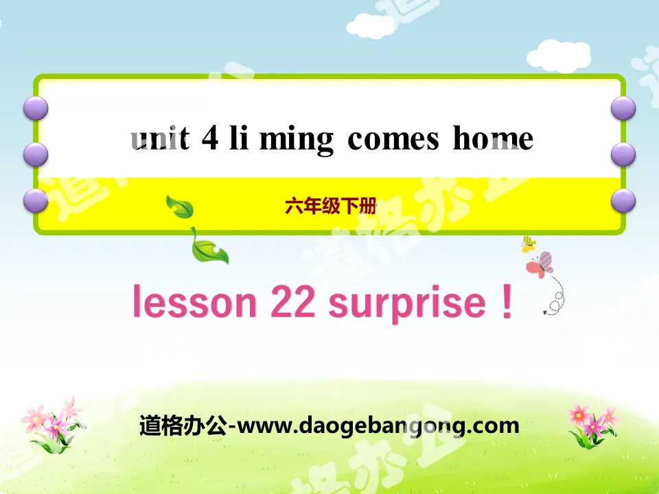 《Surprise!》Li Ming Comes Home PPT课件
