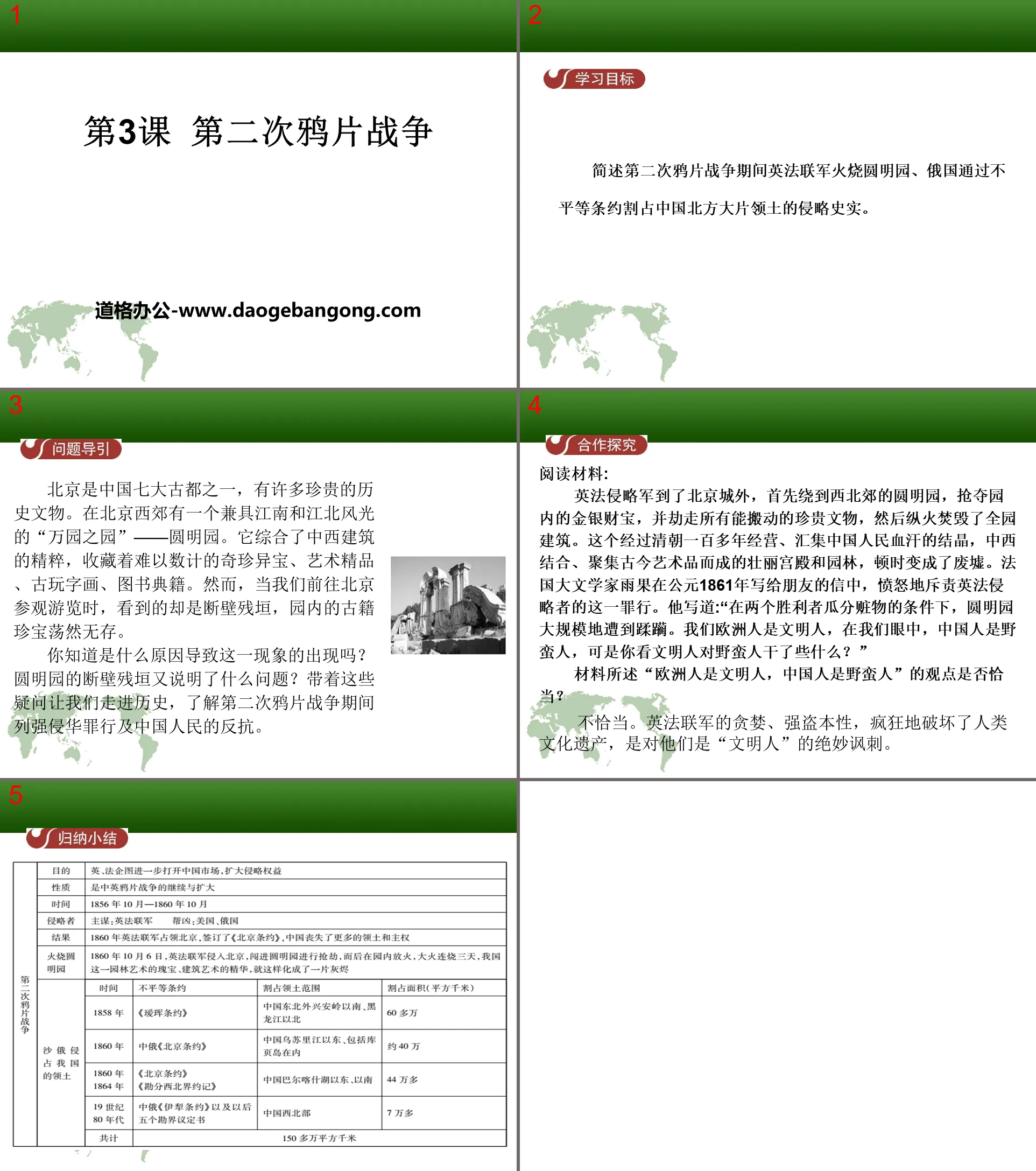 《第二次鴉片戰爭》列強的侵略與中國人民的抗爭PPT課件