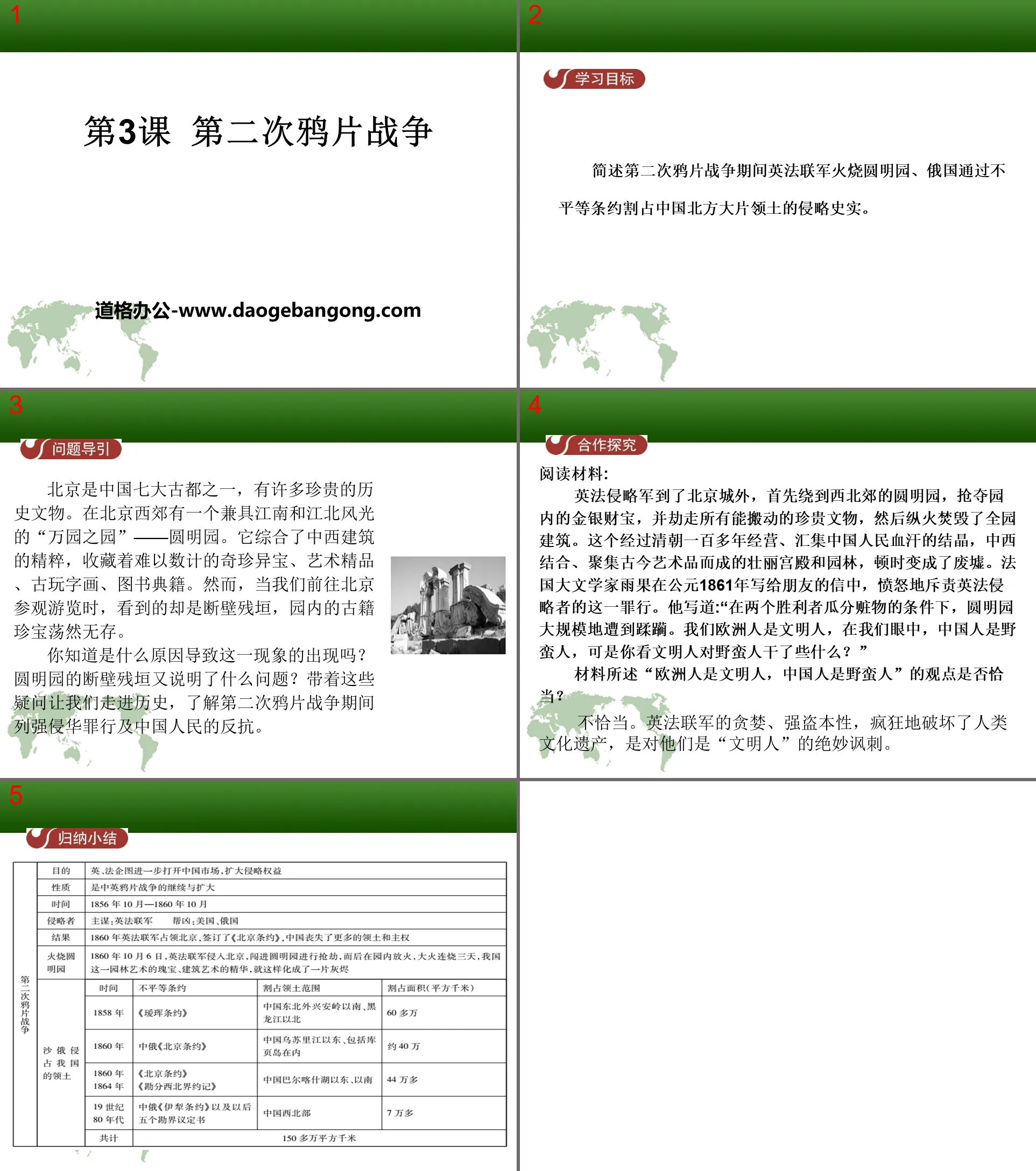 "The Second Opium War" The invasion of foreign powers and the resistance of the Chinese people PPT courseware