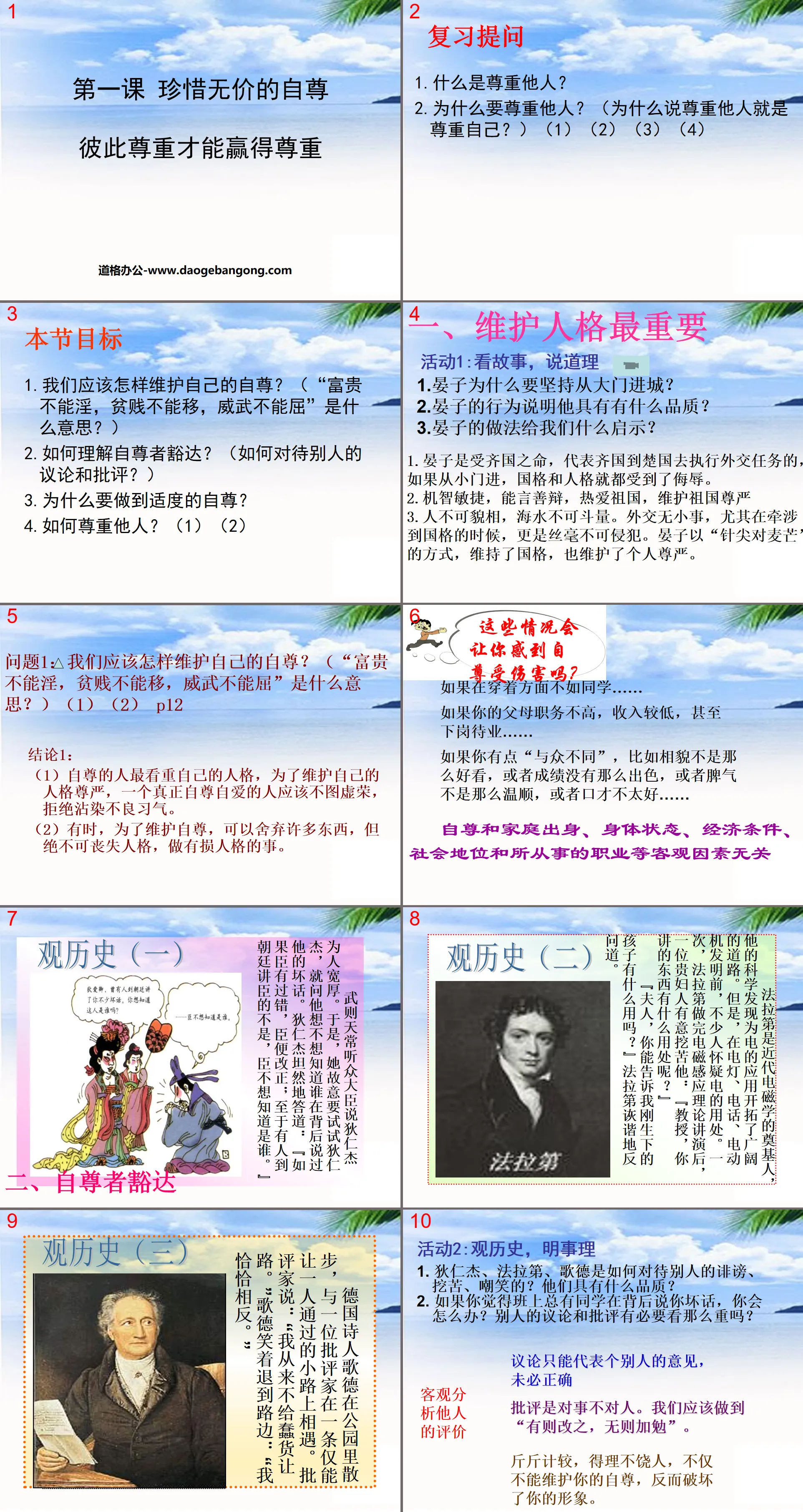 《彼此尊重才能赢得尊重》珍惜无价的自尊PPT课件4
