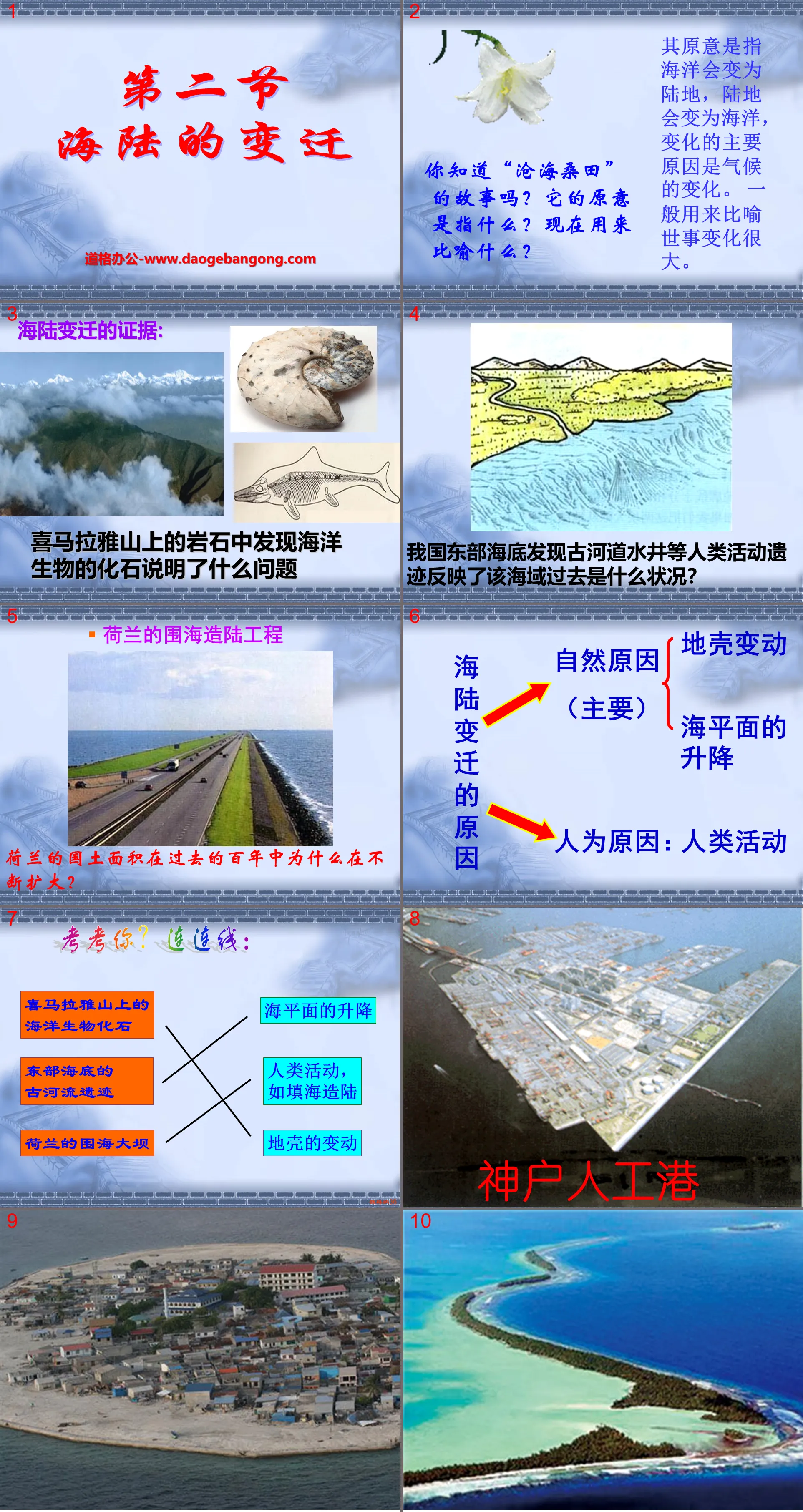 《海陸的變遷》陸地與海洋PPT課件6