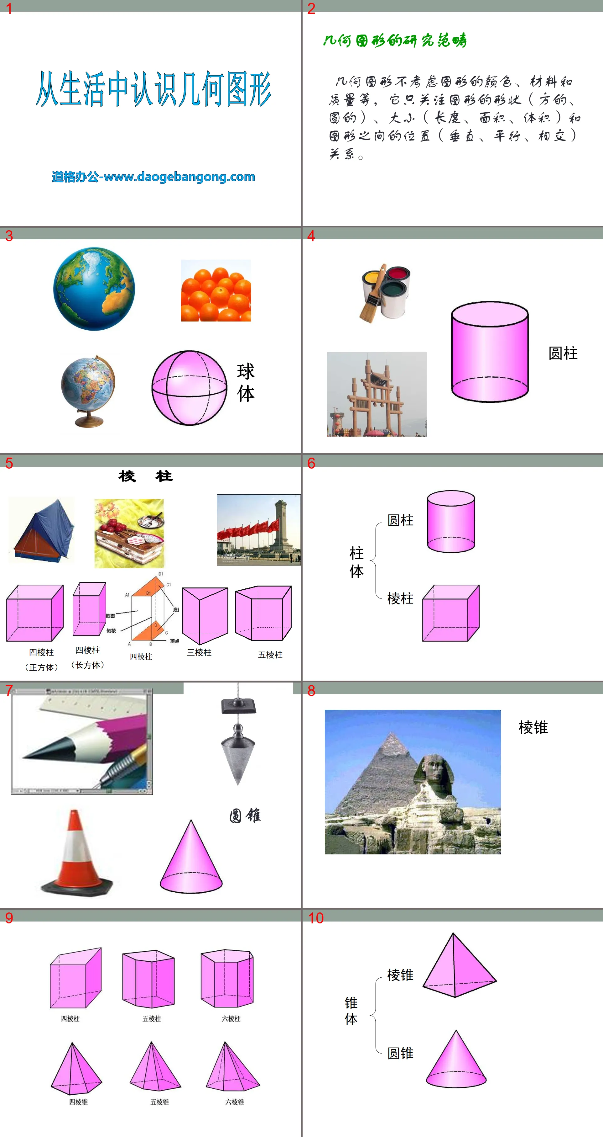 Cours PPT « Comprendre les figures géométriques de la vie réelle » 3