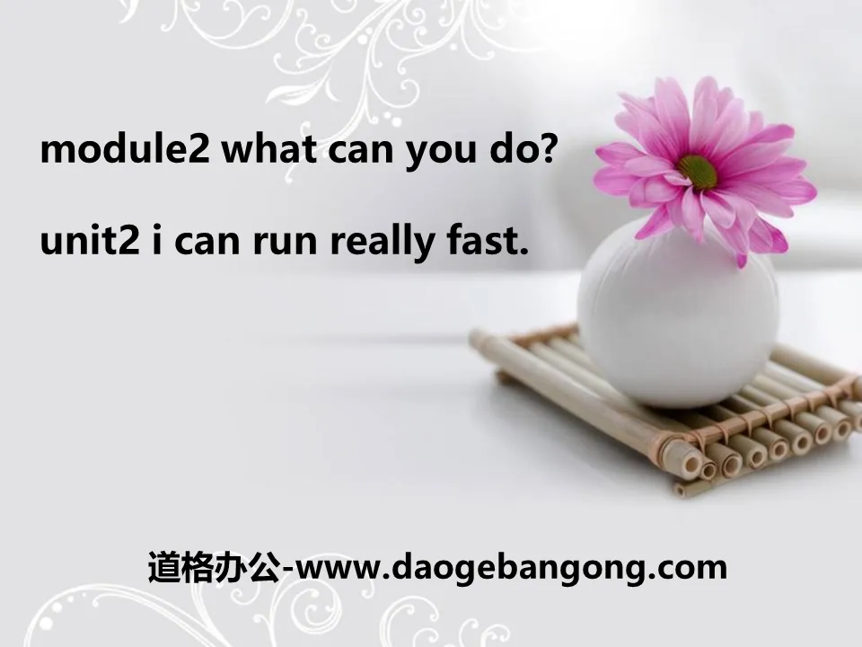 《I can run really fast》What can you do PPT课件2