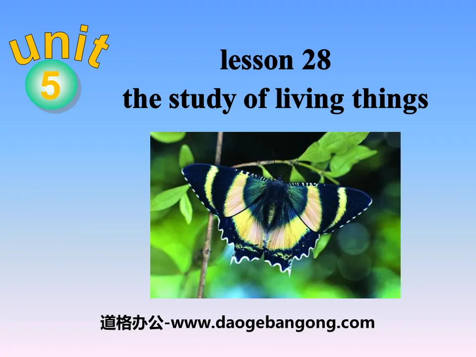 《The Study of Living Things》Look into Science! PPT课件
