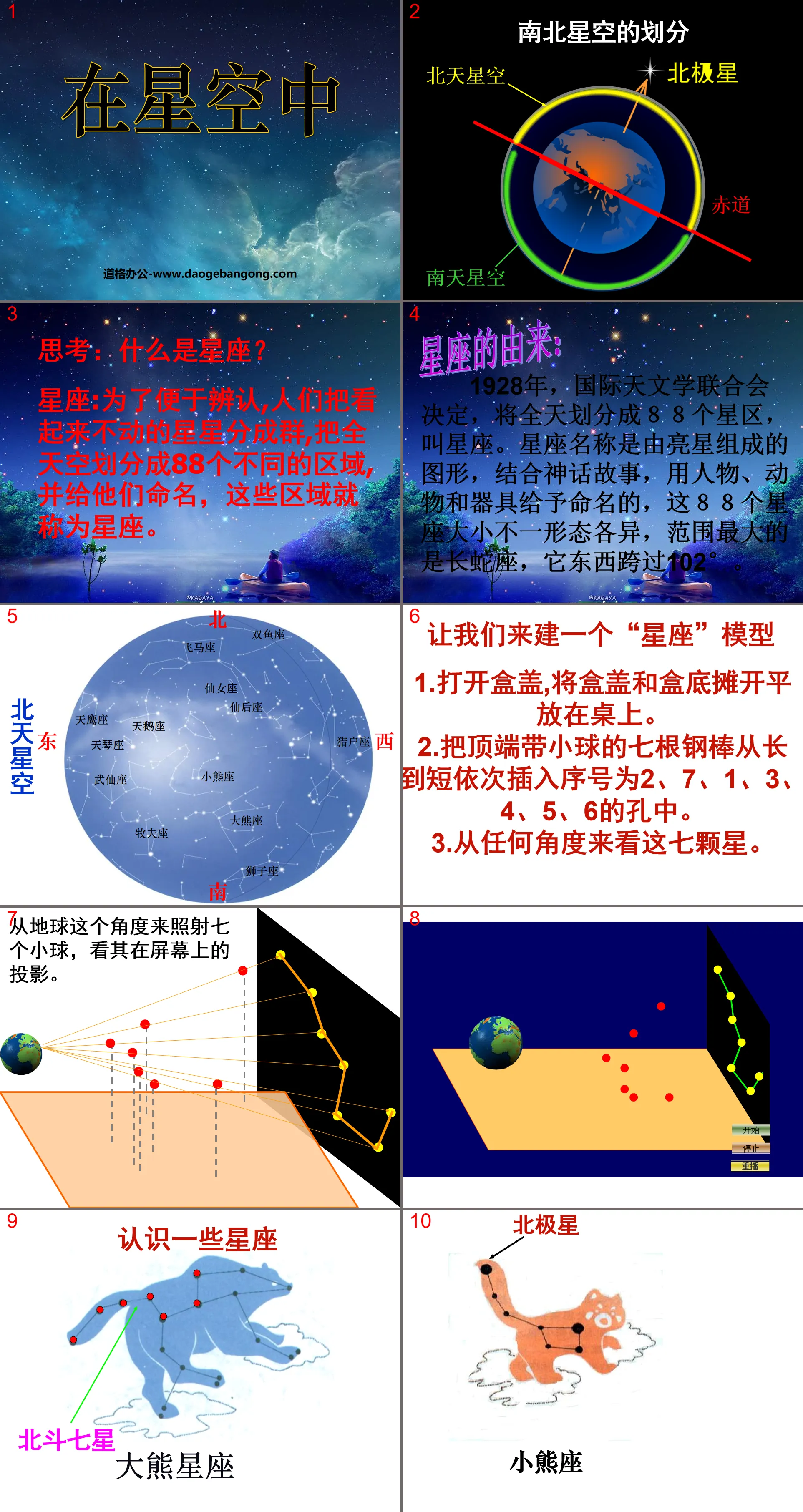 《在星空中（一）》宇宙PPT课件
