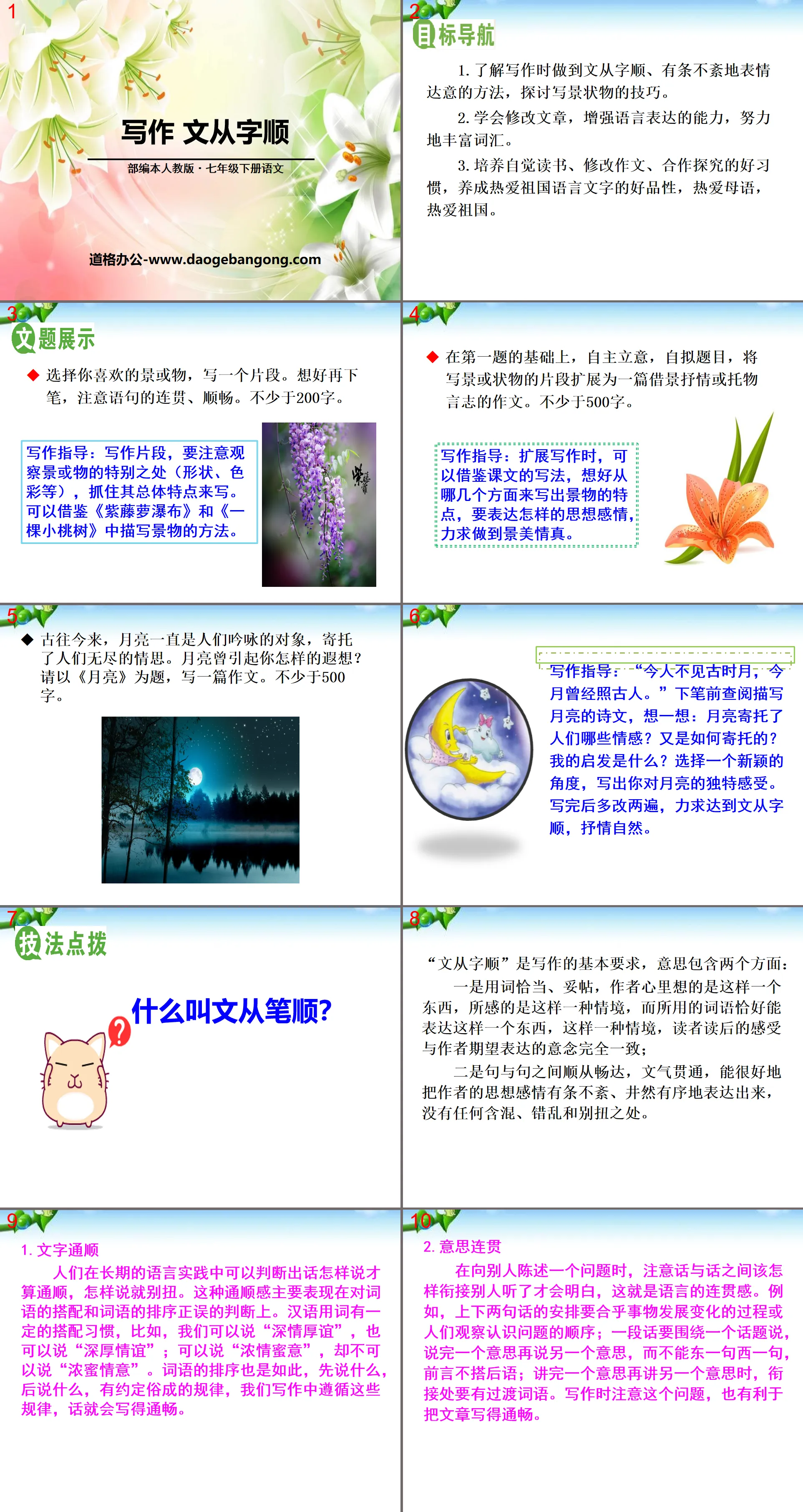 《文从字顺》PPT
