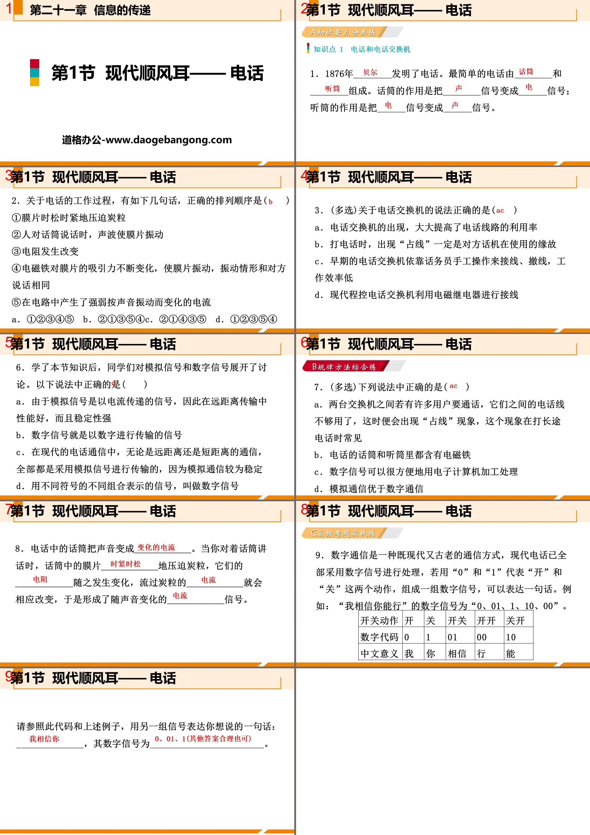 "Modern Shunfeng Ear─Telephone" Information Transmission PPT Download