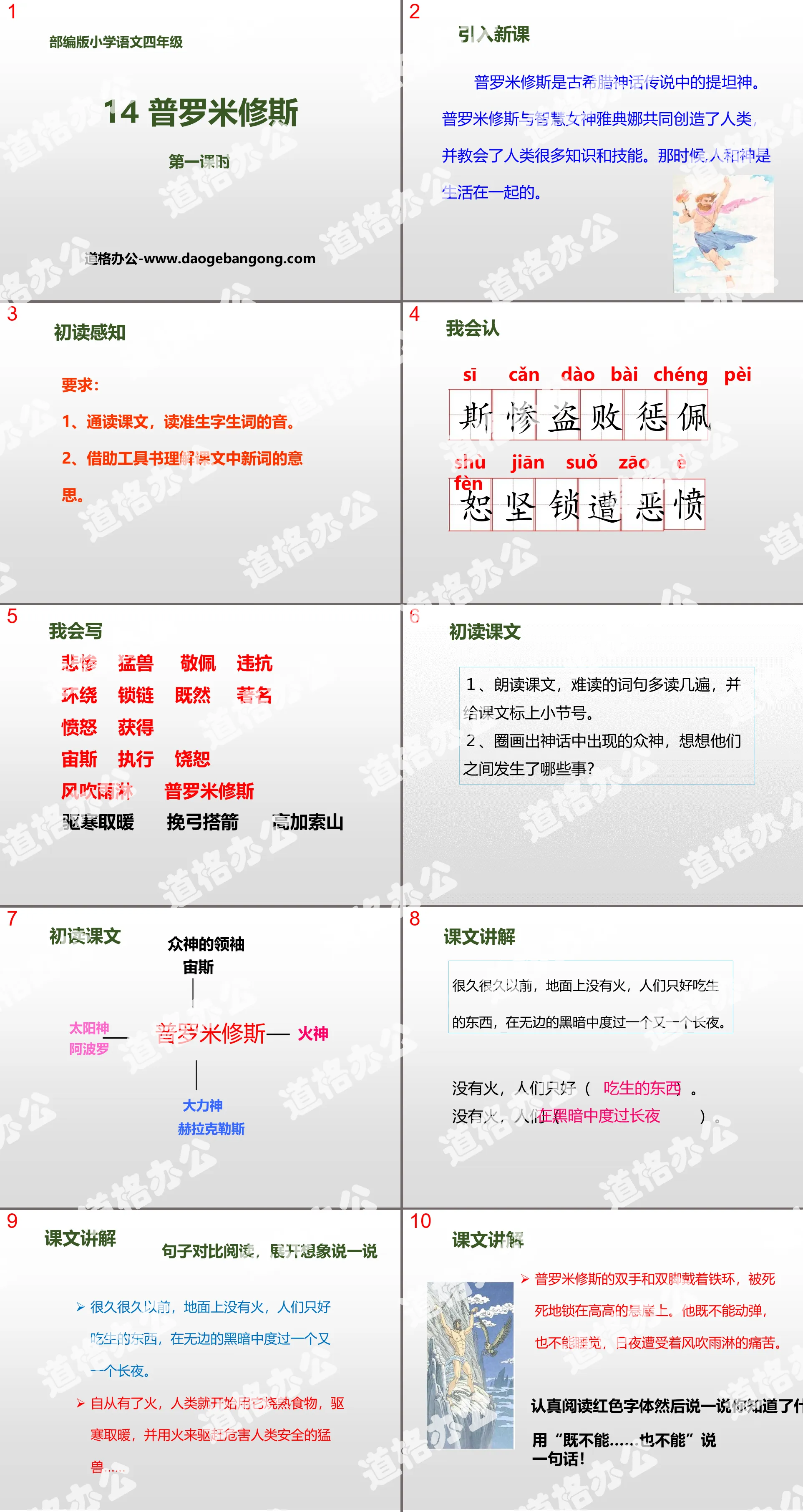 《普罗米修斯》第一课时PPT课件
