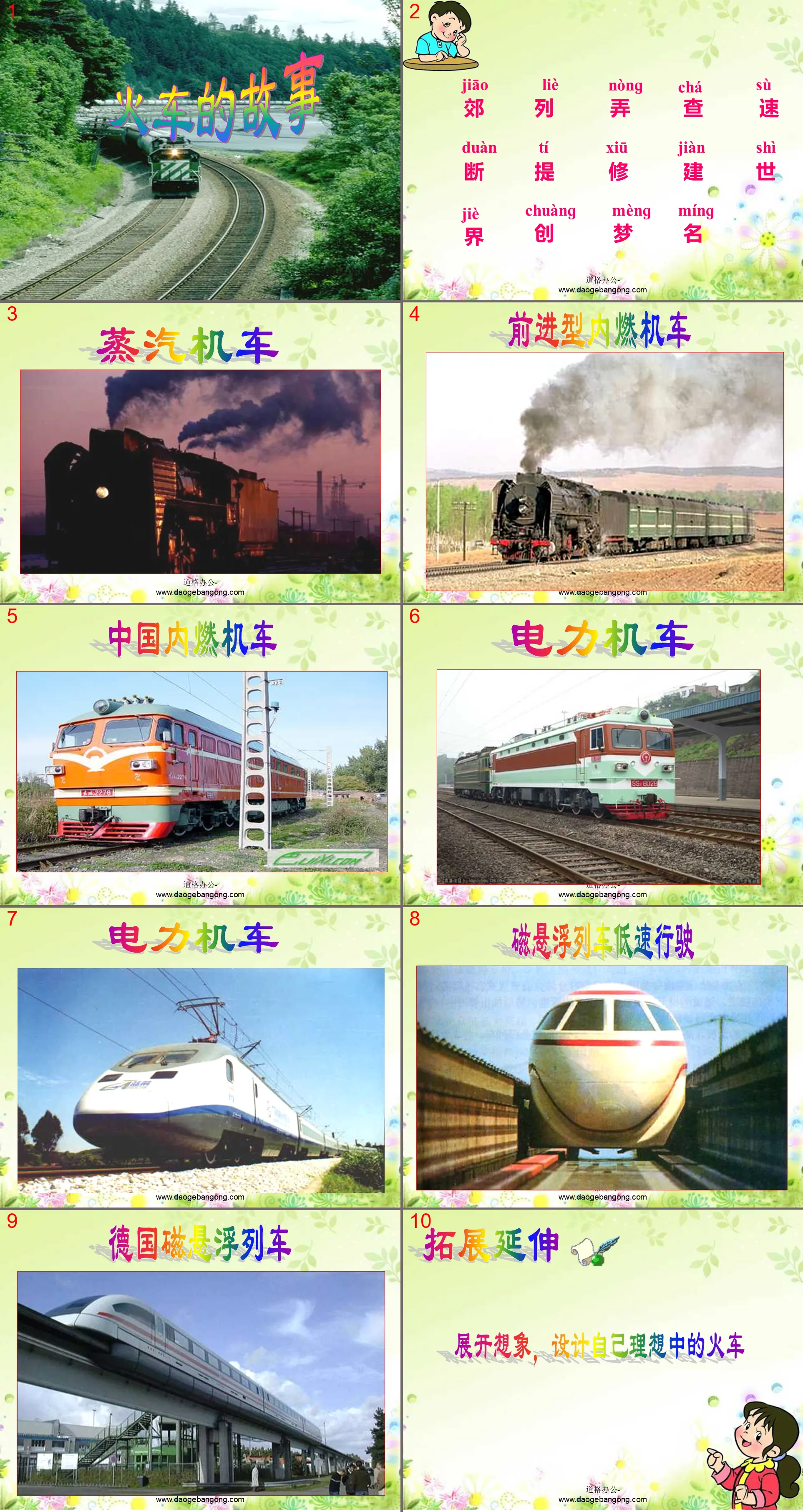 "Train Story" PPT courseware