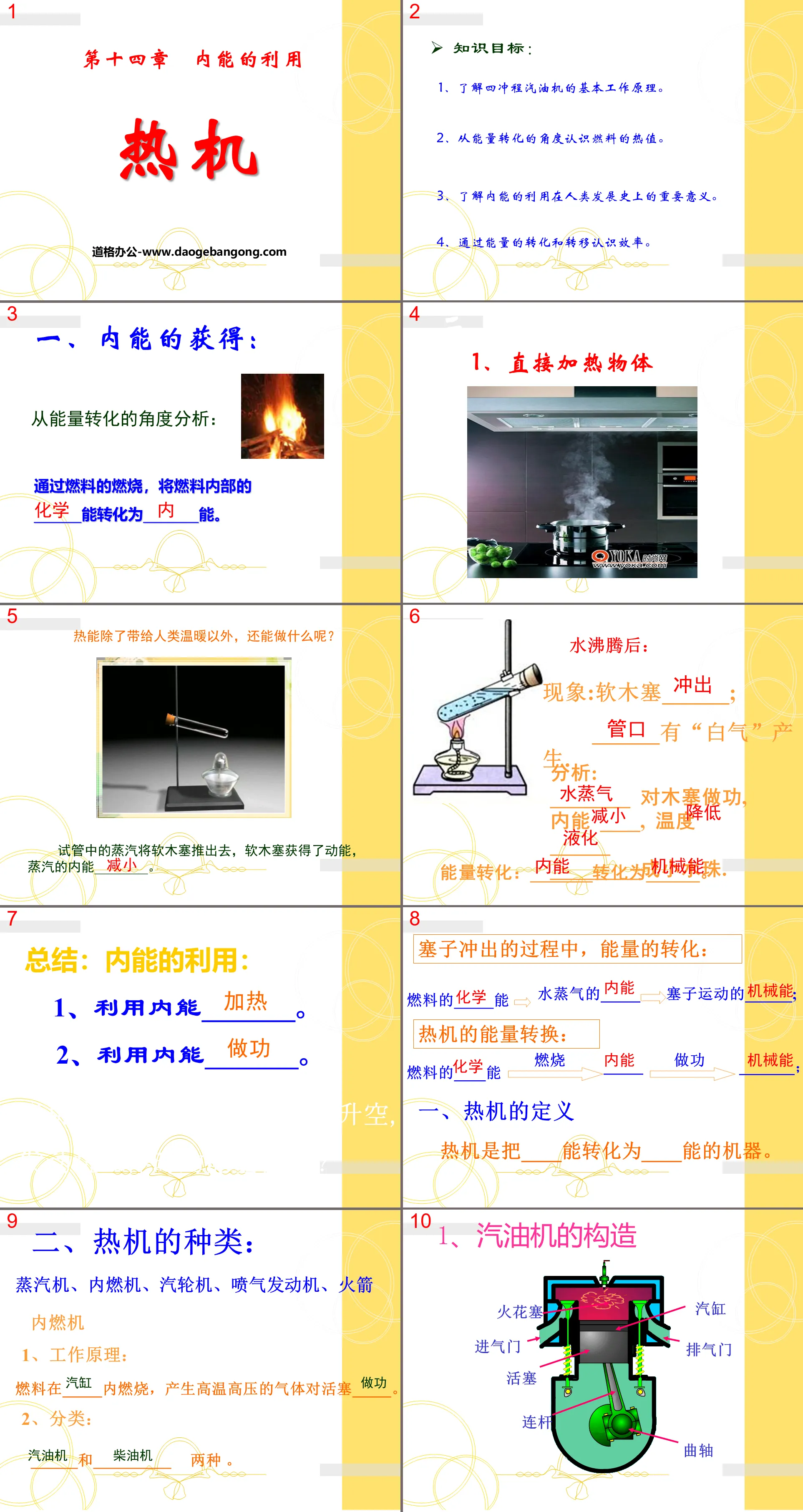 《熱機》內能的利用PPT課件2