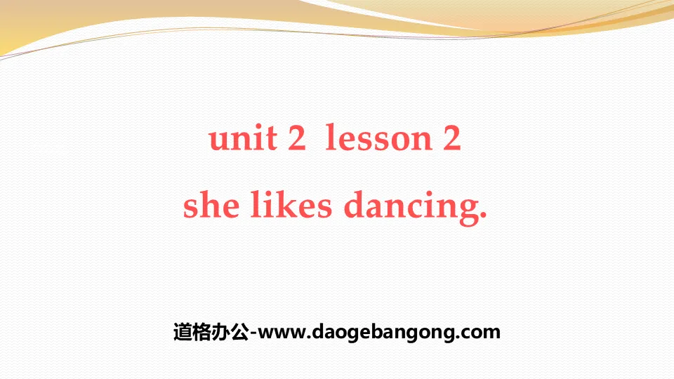 《She likes dancing》Hobbies PPT课件