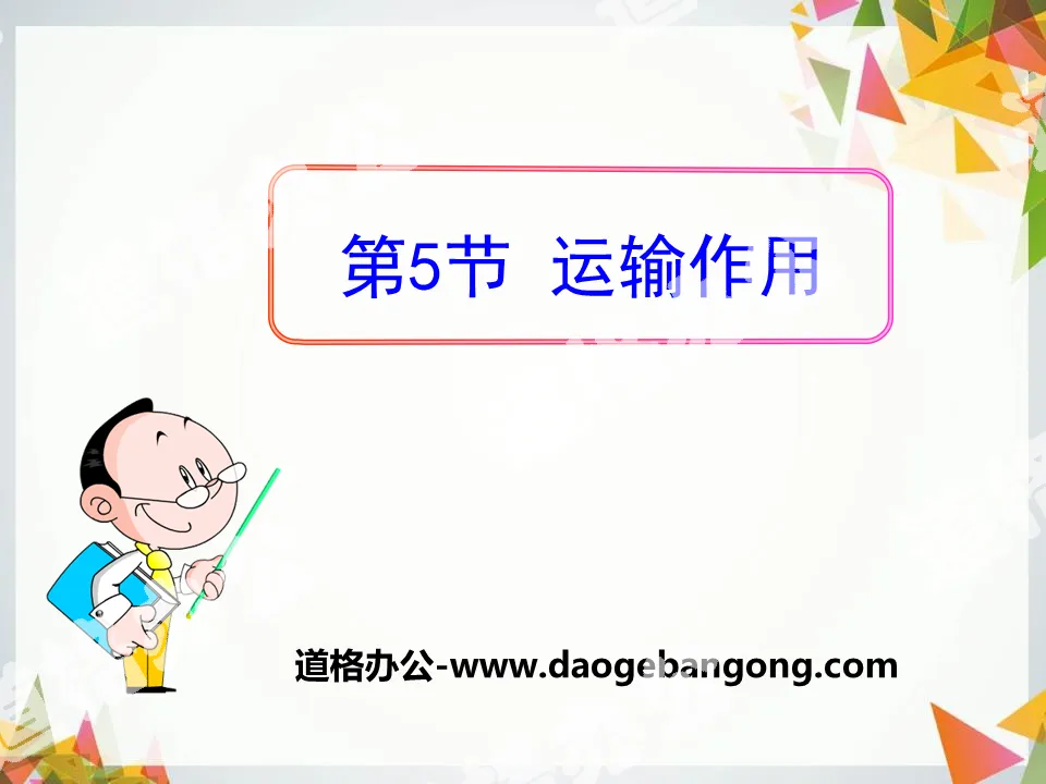 《运输作用》PPT