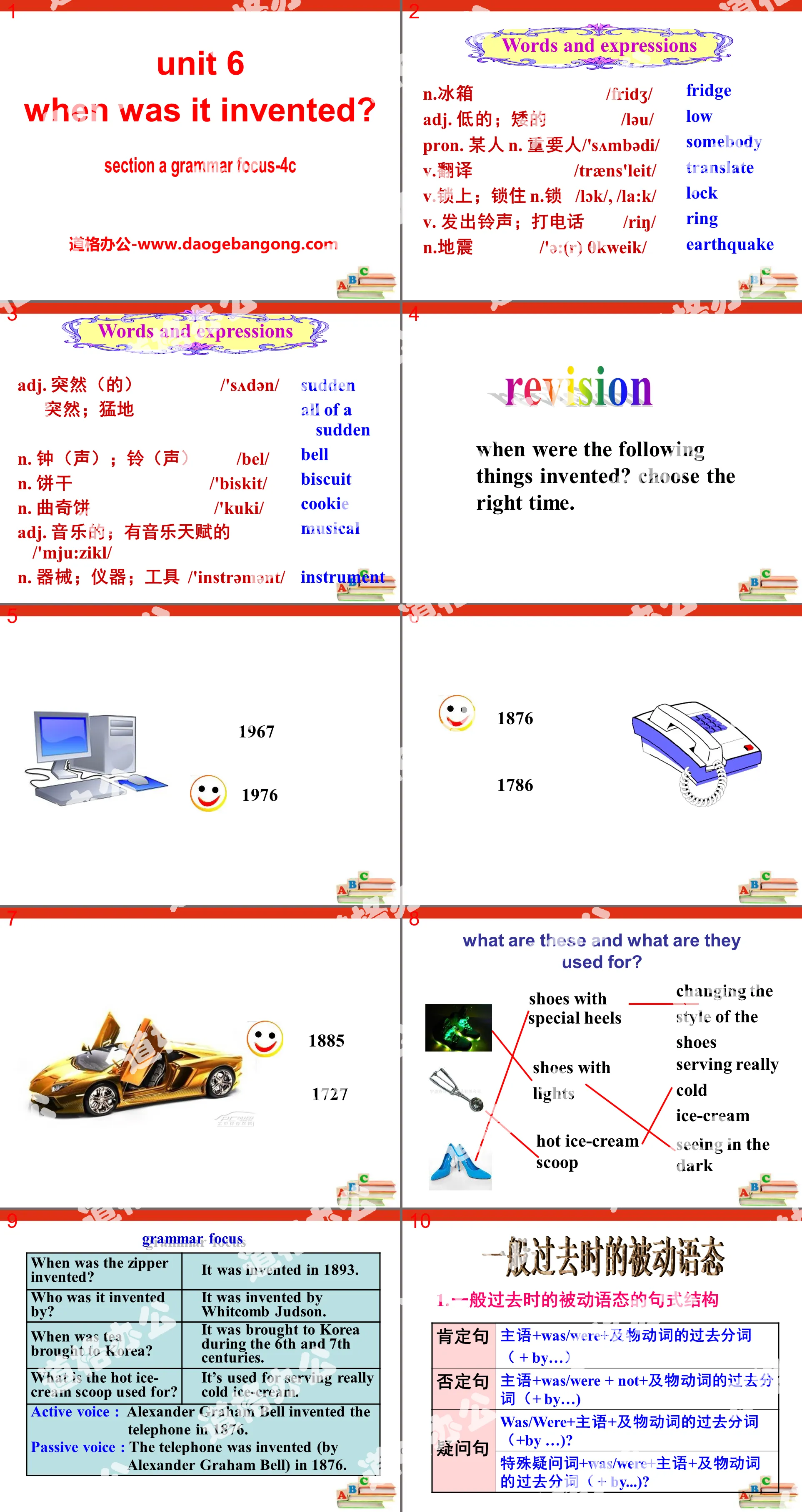 "When was it invented?" PPT courseware 21