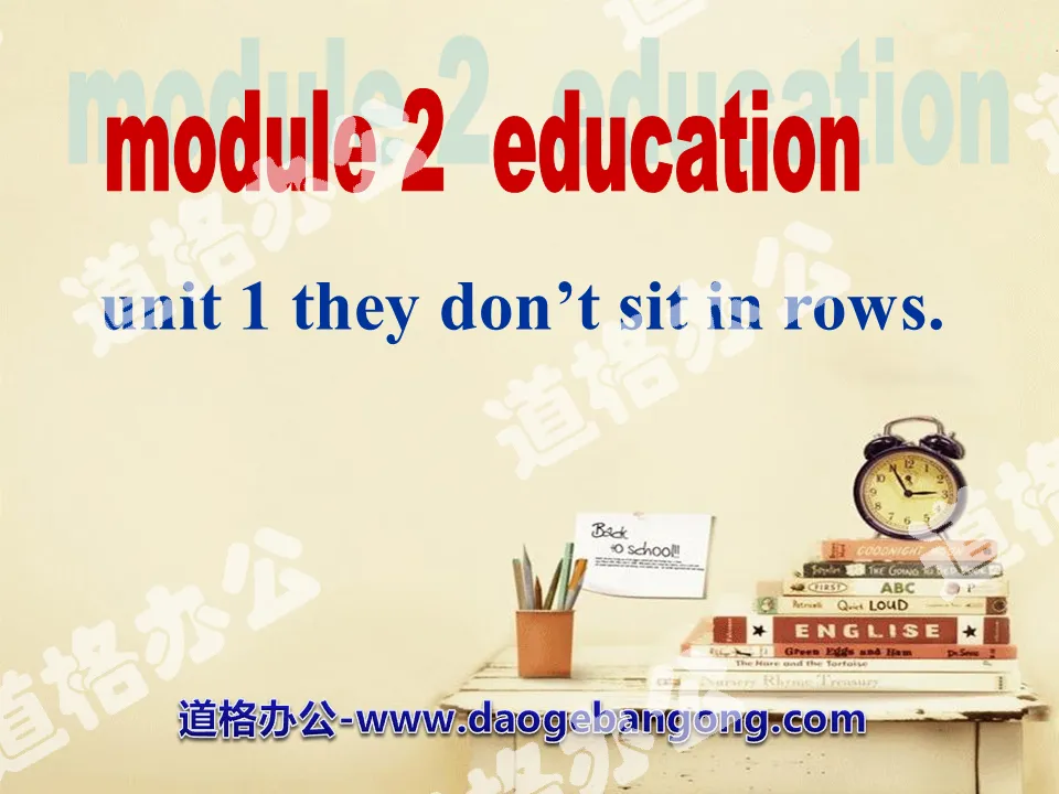 《They don't sit in rows》Education PPT課件2