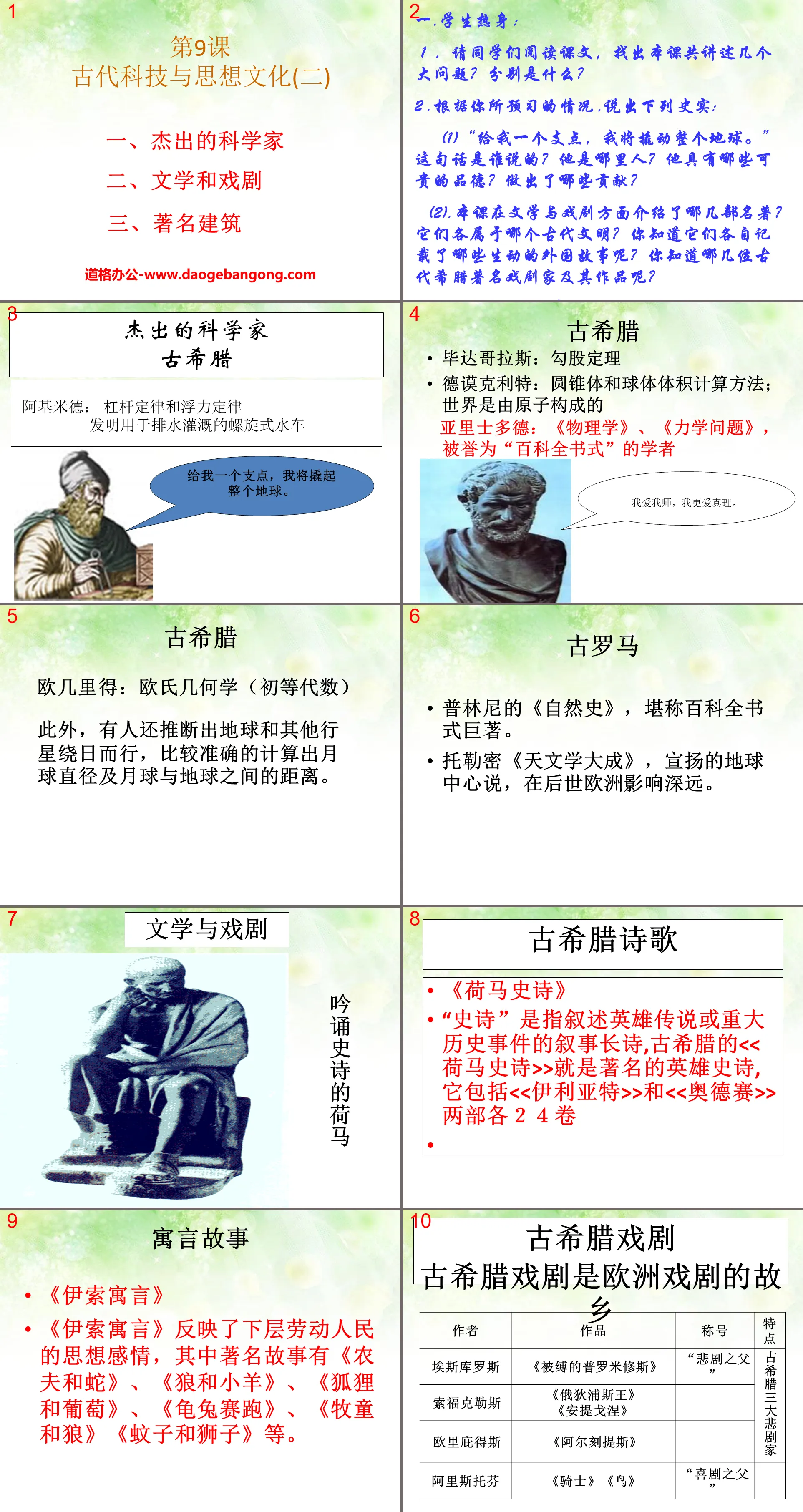 《古代科技与思想文化(二)》古代文明的传播与发展PPT课件4
