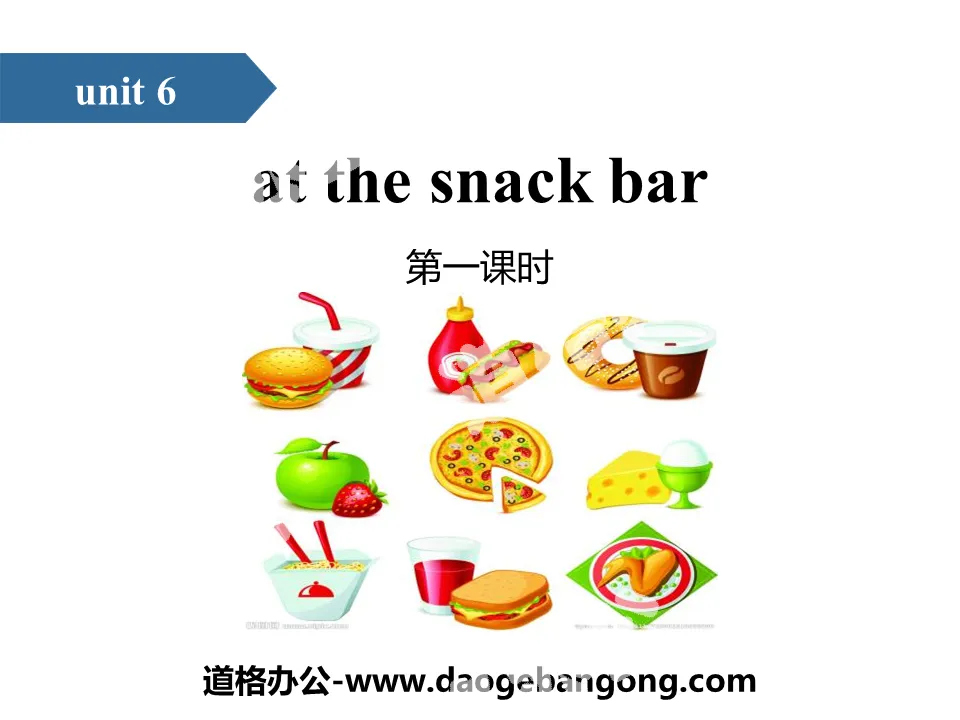 "At the snack bar" PPT (first lesson)
