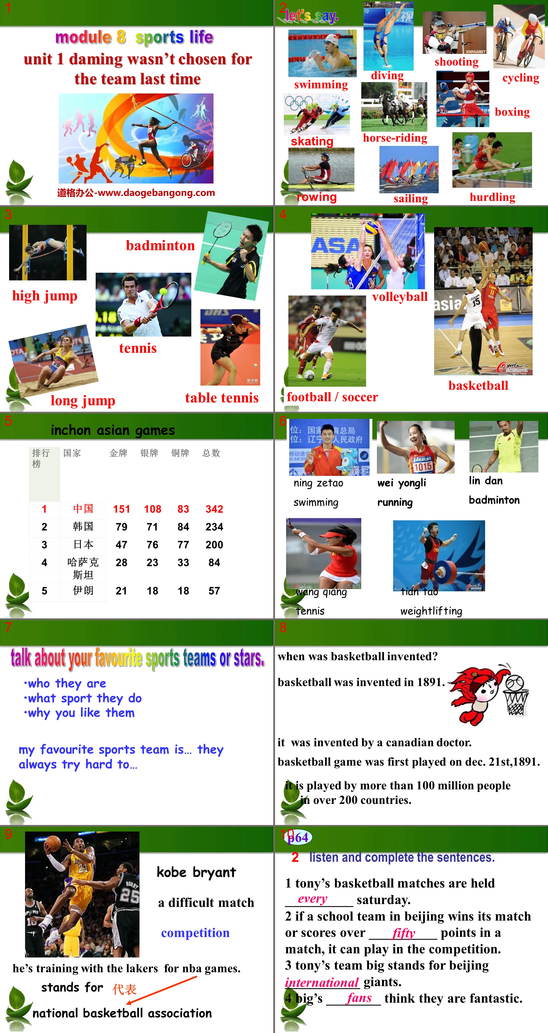 《Daming wasn't chosen for the team last time》Sports life PPT courseware 2