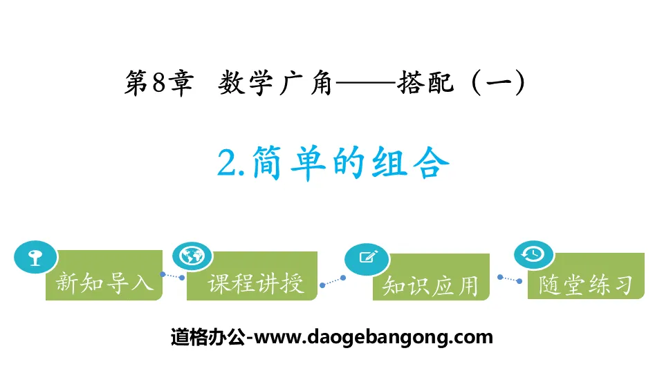 "Simple Combination" Mathematical Wide Angle - PPT