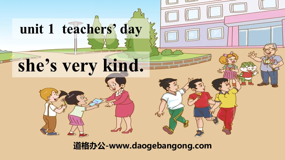 《She's very kind》Teachers' Day PPT下载