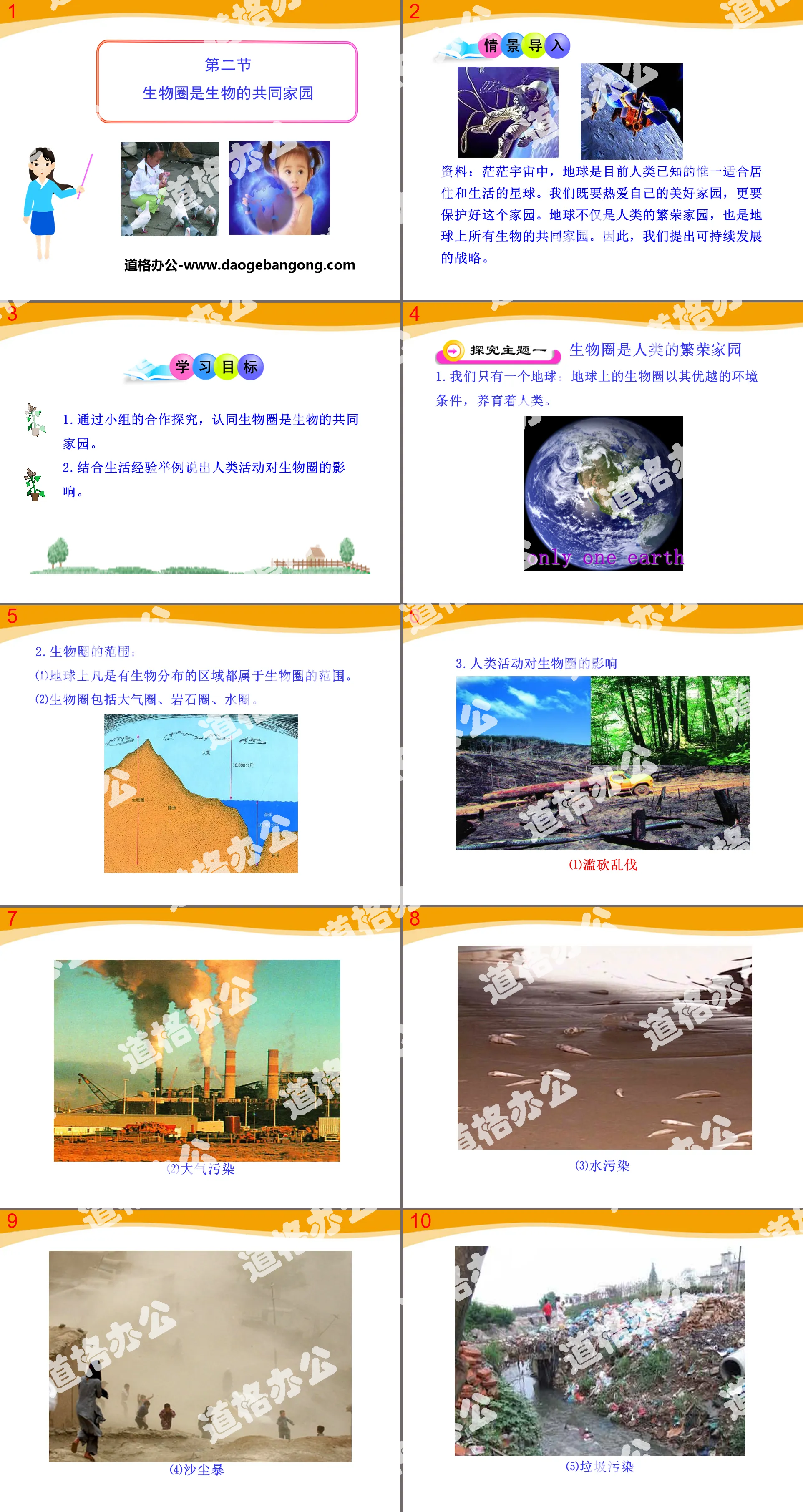 《生物圈是生物的共同家園》PPT