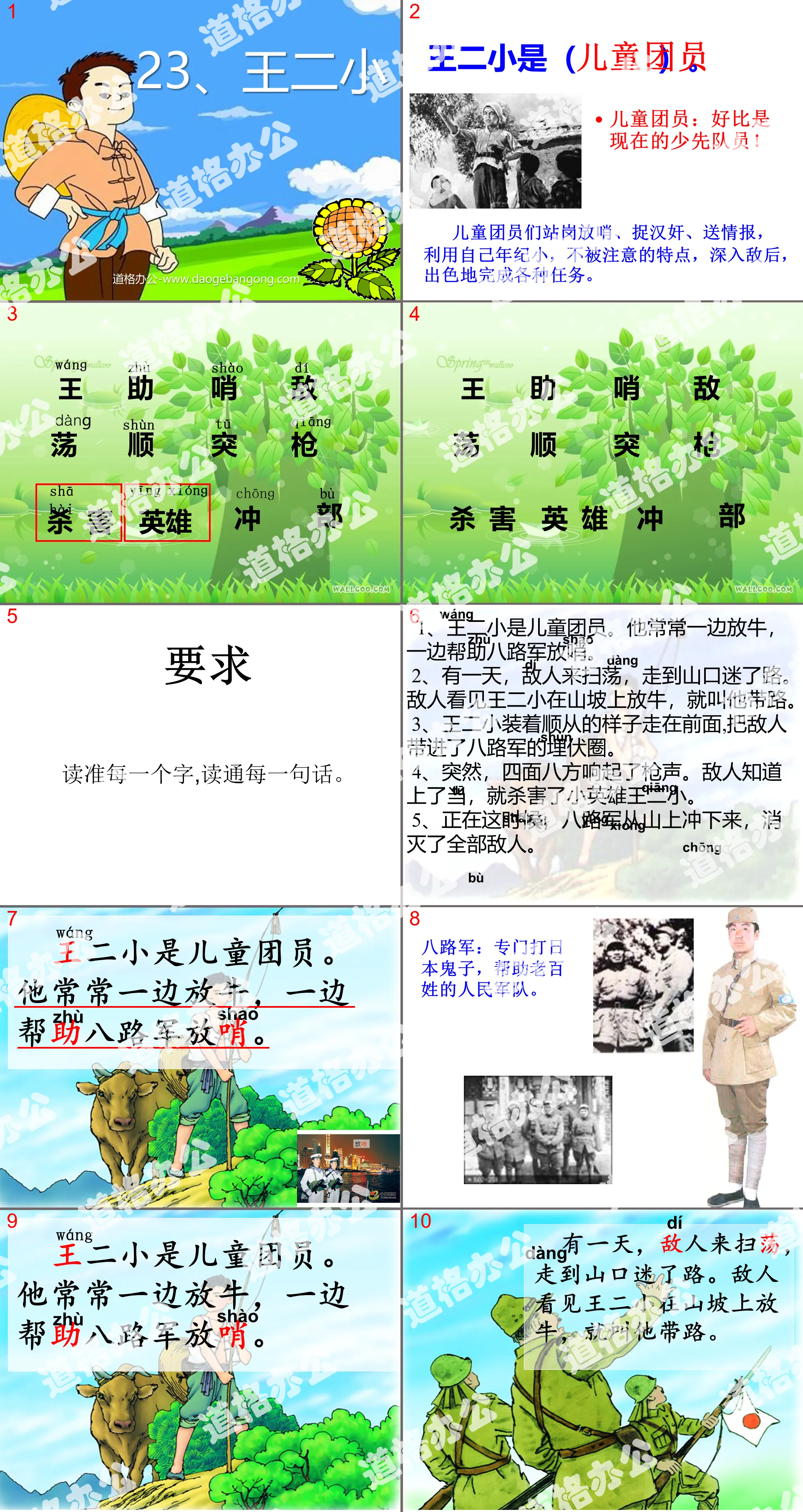 "Wang Erxiao" PPT courseware 6