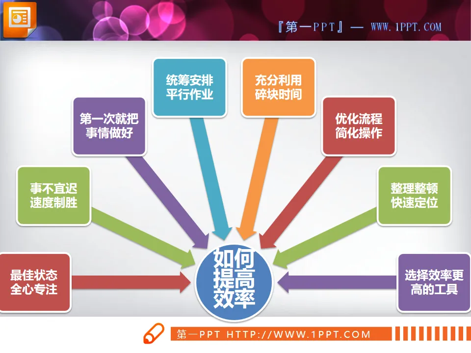 smartart aggregation relationship slide chart template