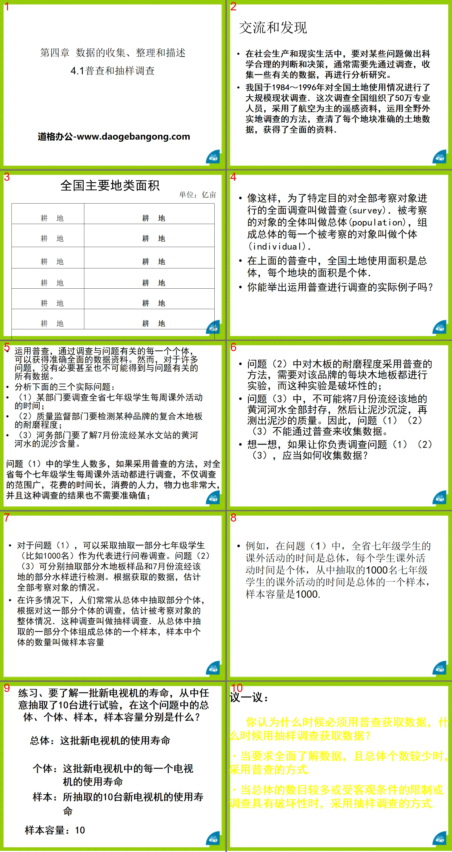 《普查和抽样调查》PPT课件
