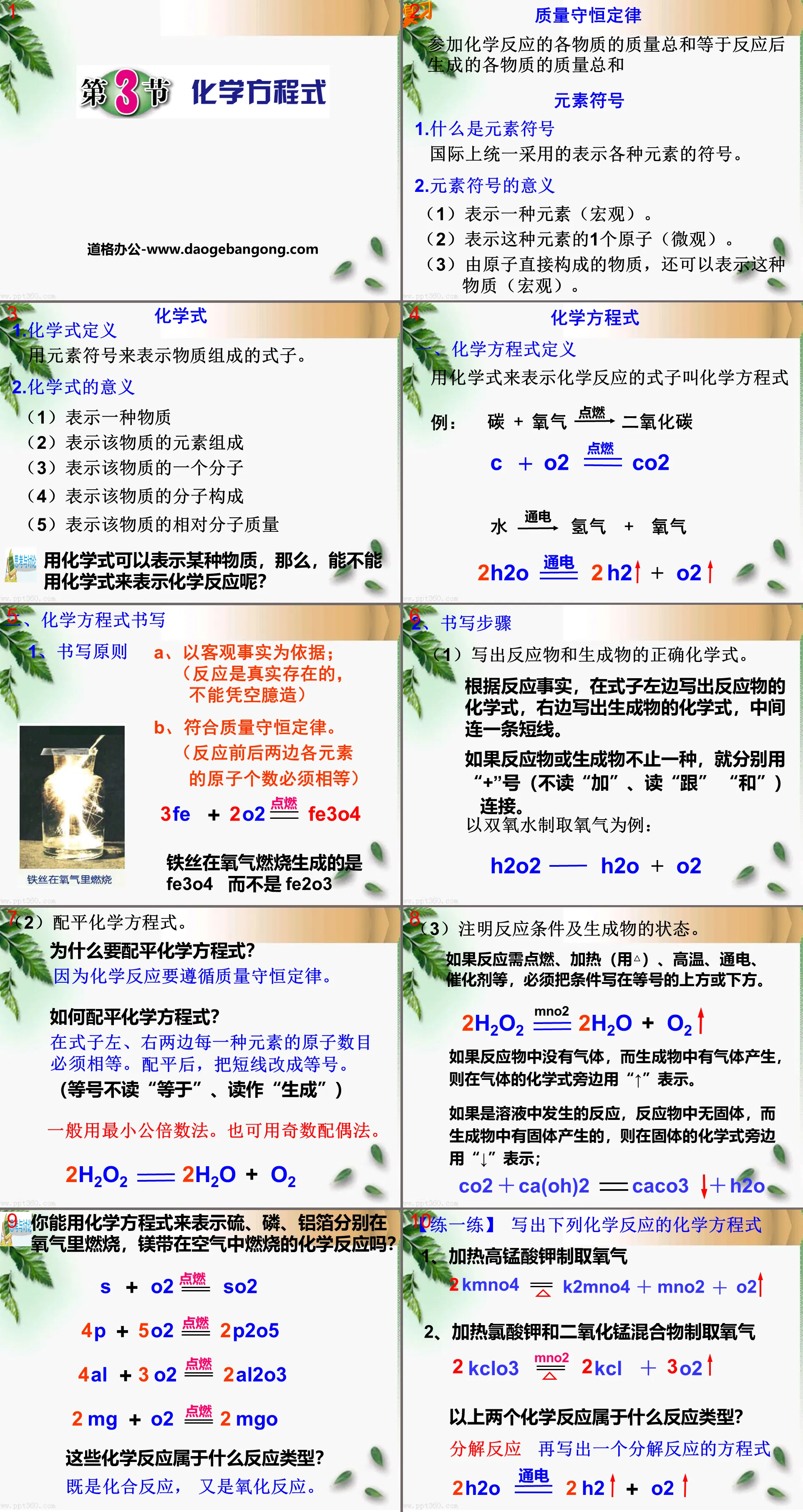 《化學方程式》PPT