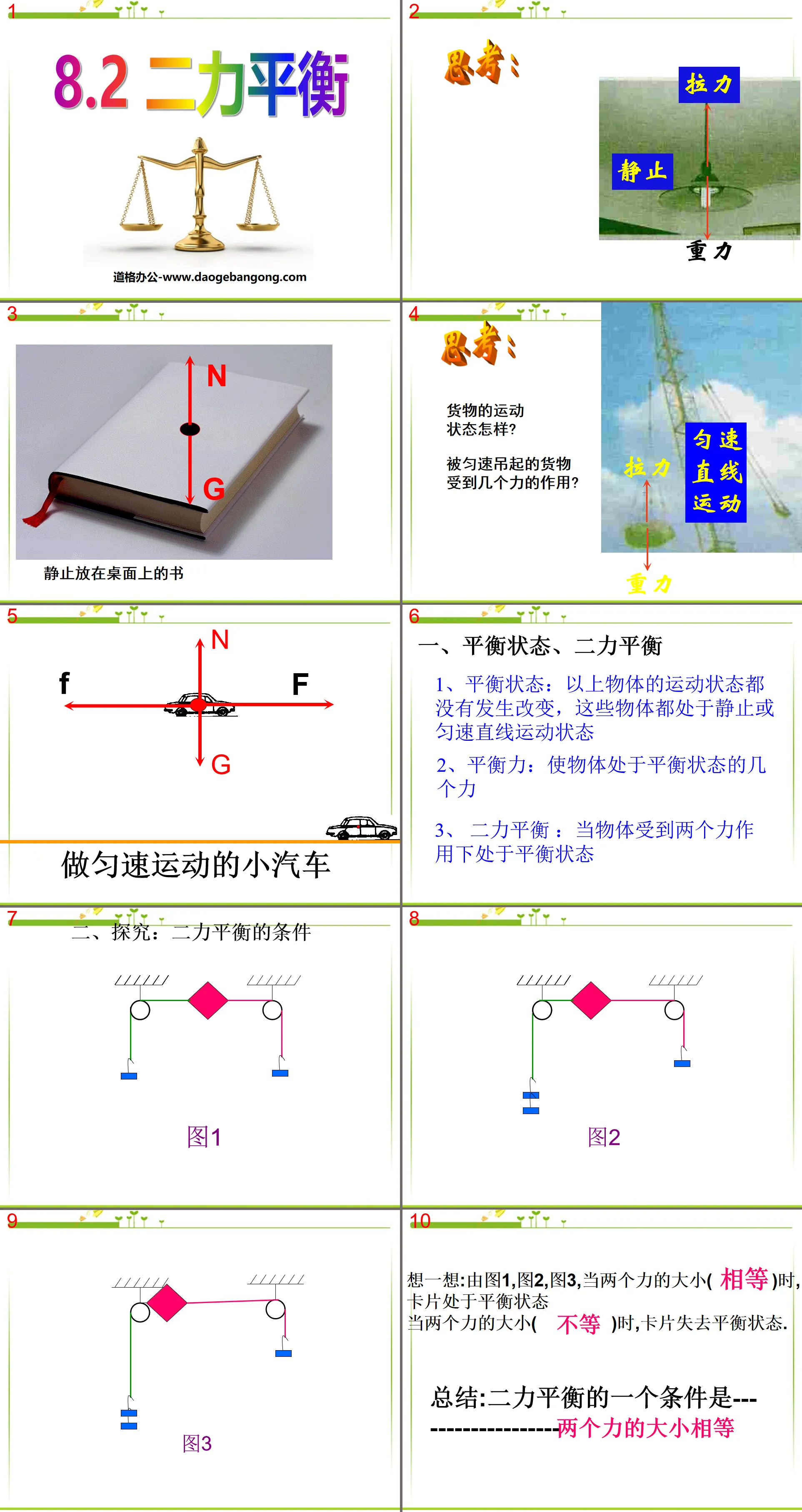 《二力平衡》运动和力PPT课件6
