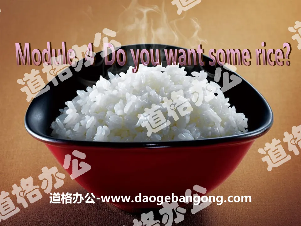 《Do you want some rice?》PPT课件3

