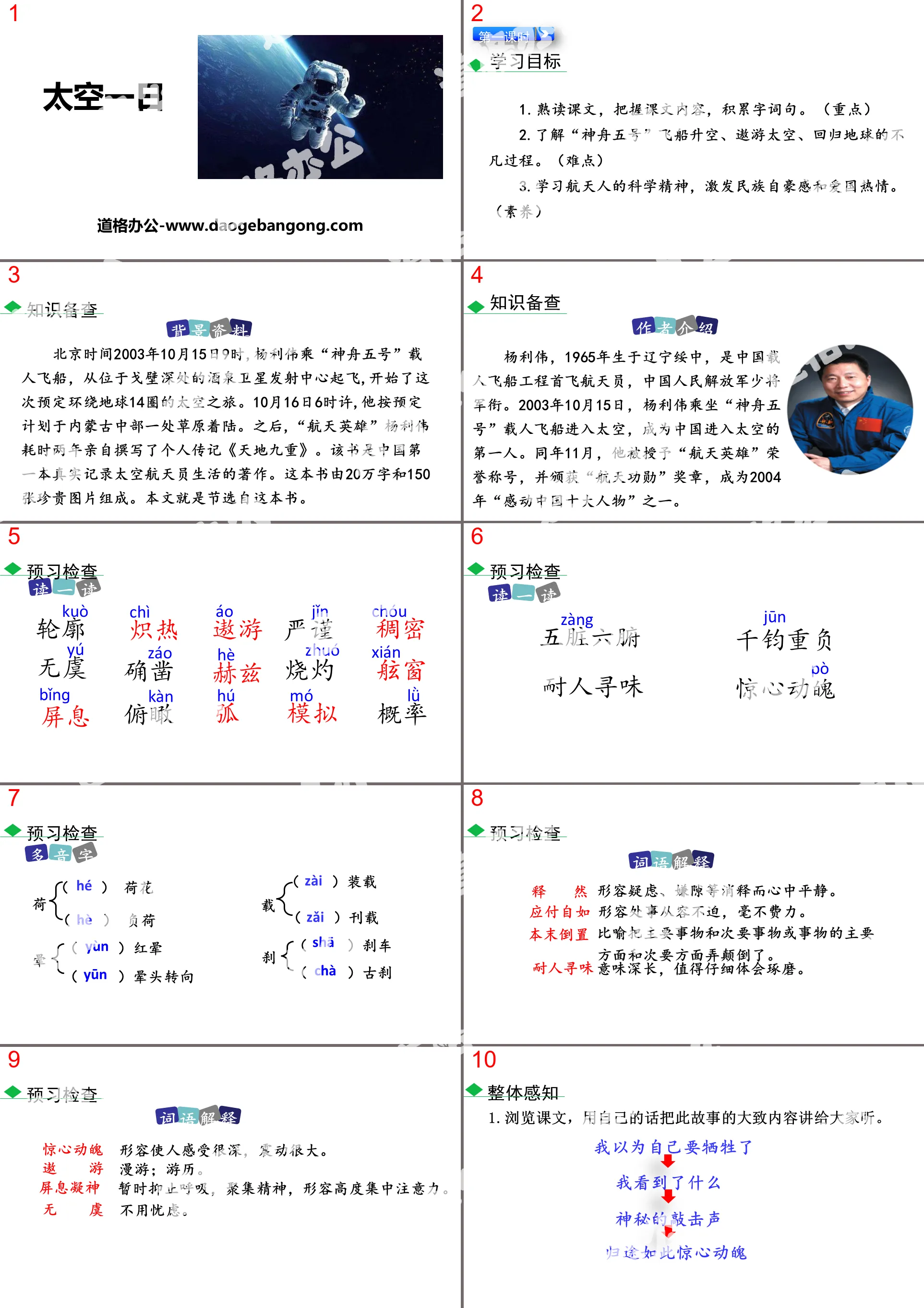 《太空一日》PPT下載