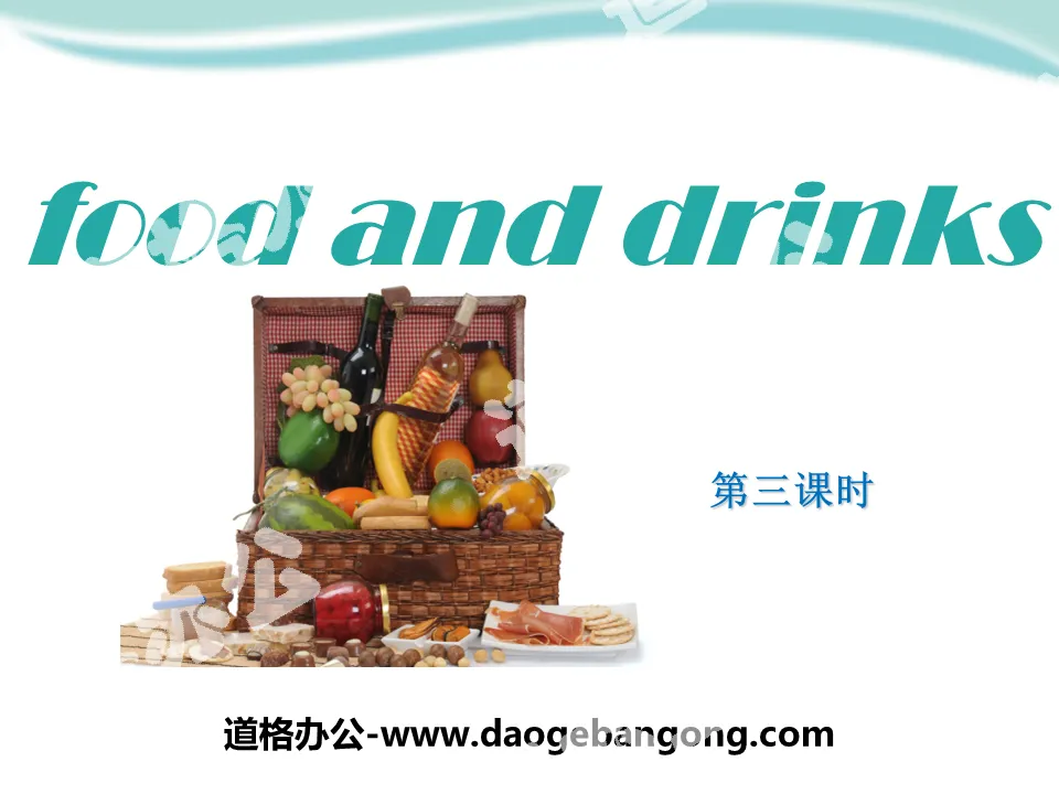 "Food and drinks" PPT download
