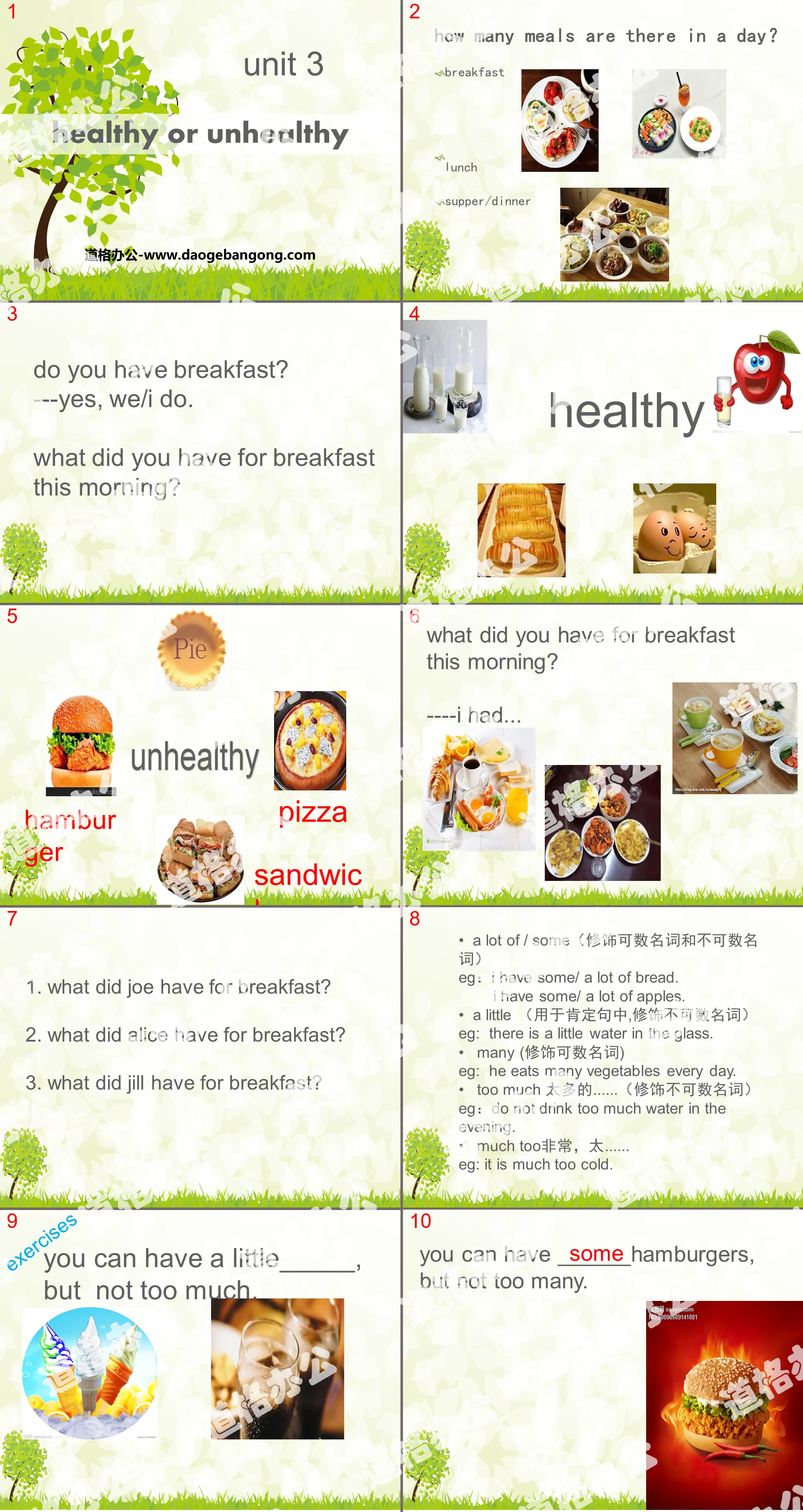 《Healthy or unhealthy》PPT下载
