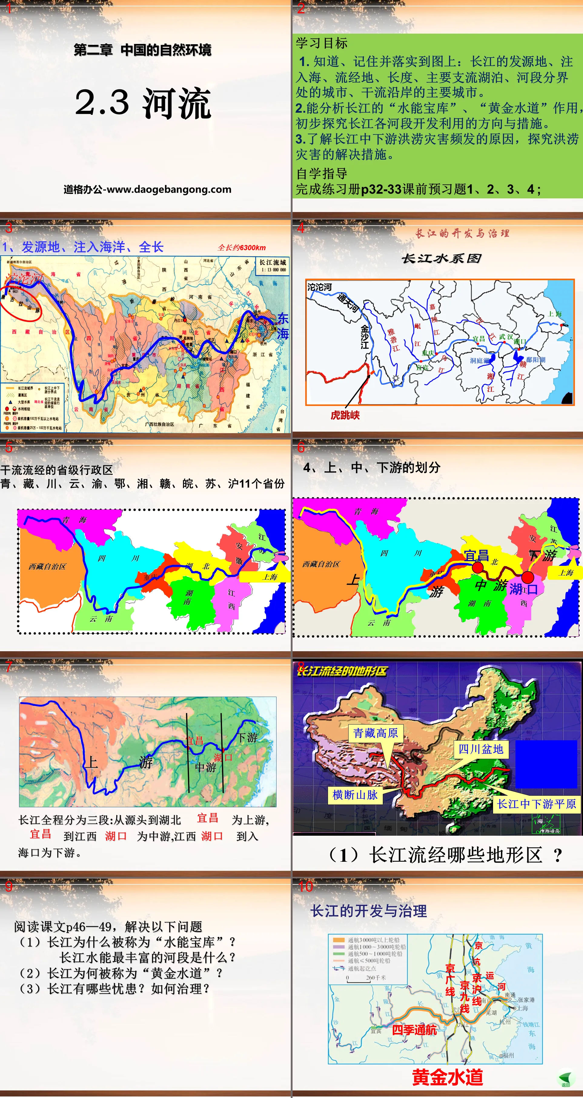《河流》中国的自然环境PPT课件4
