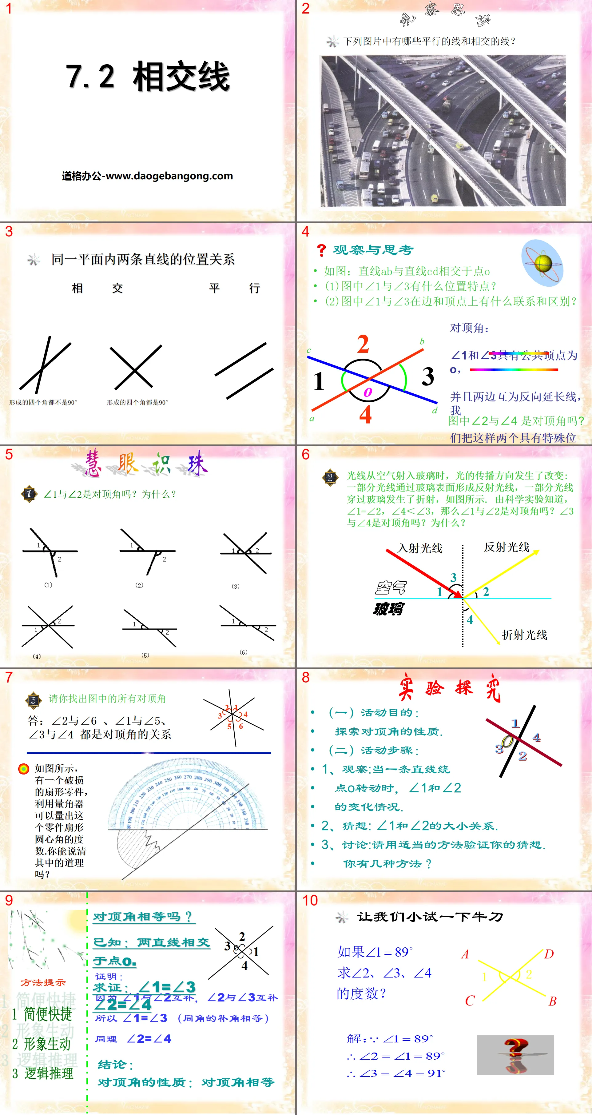 Cours PPT « Lignes d'intersection »