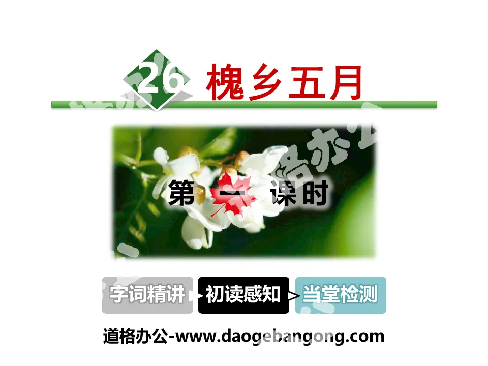 "May in Huaixiang" PPT