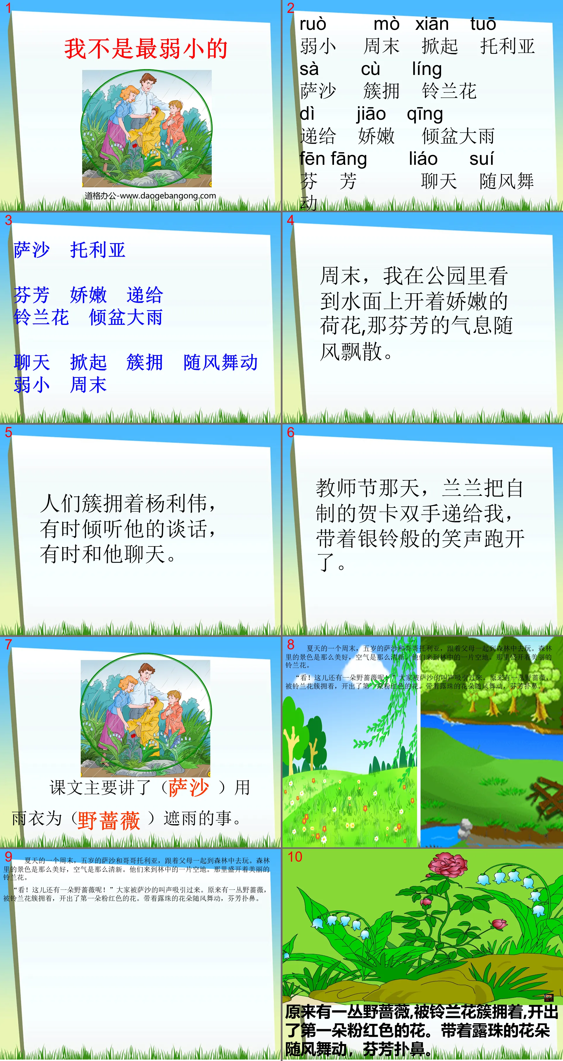 《我不是最弱小的》PPT課件3