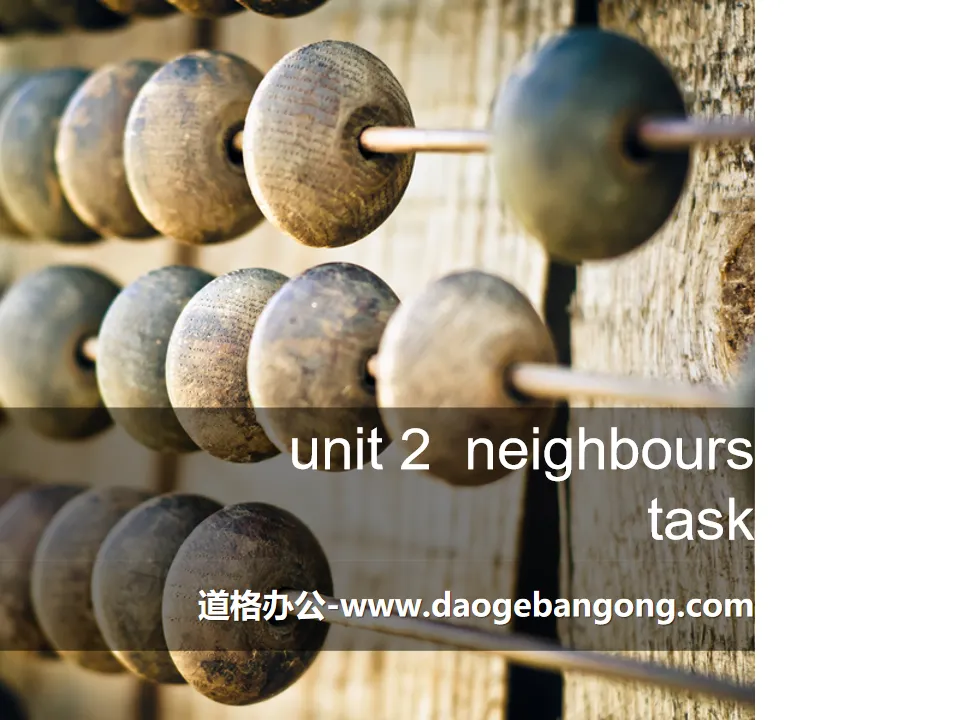 《Neighbours》TaskPPT