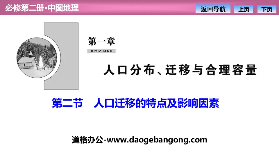 《人口迁移的特点及影响因素》人口分布、迁移与合理容量PPT课件