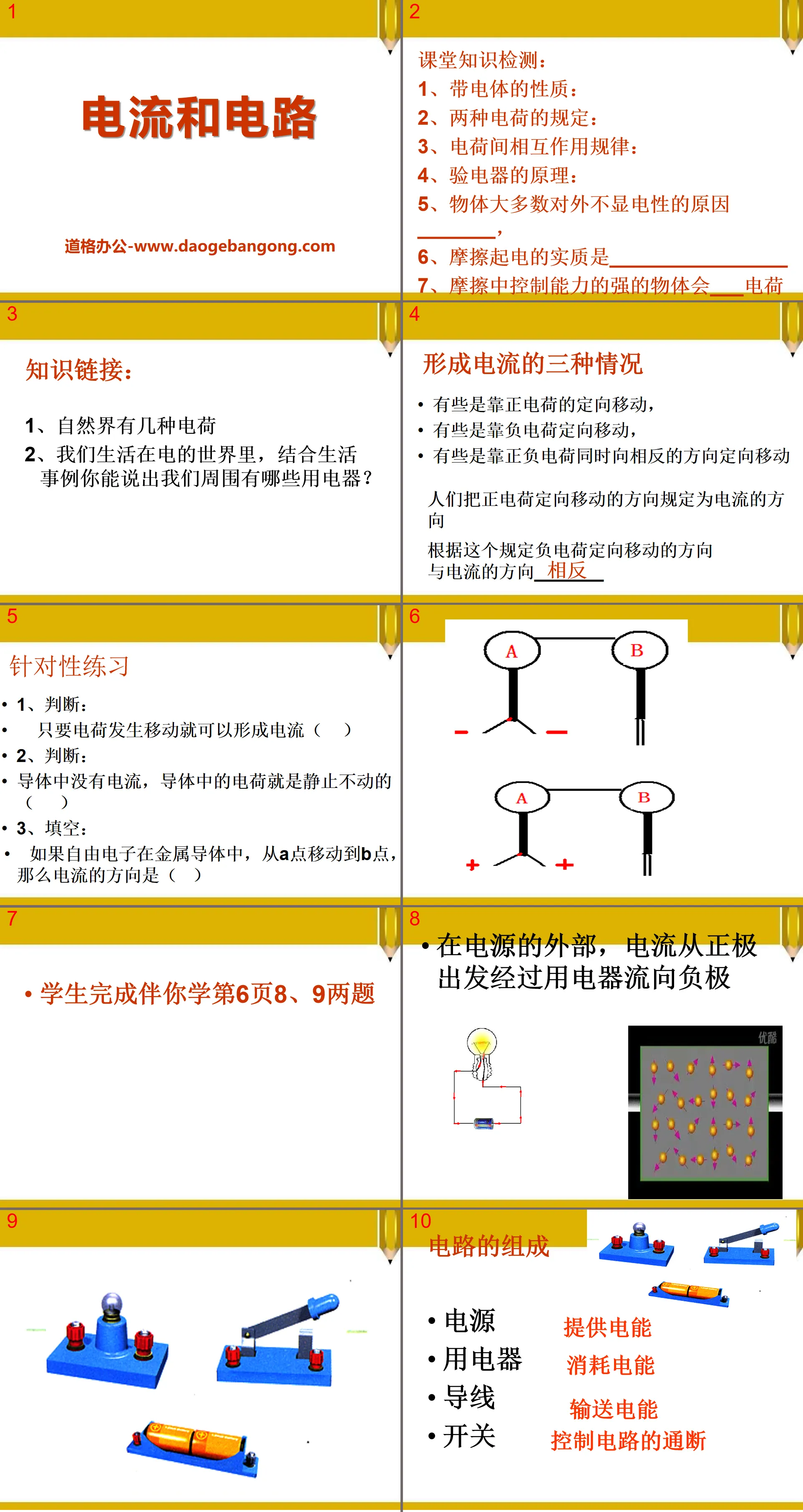 "Current and Circuit" PPT courseware 7