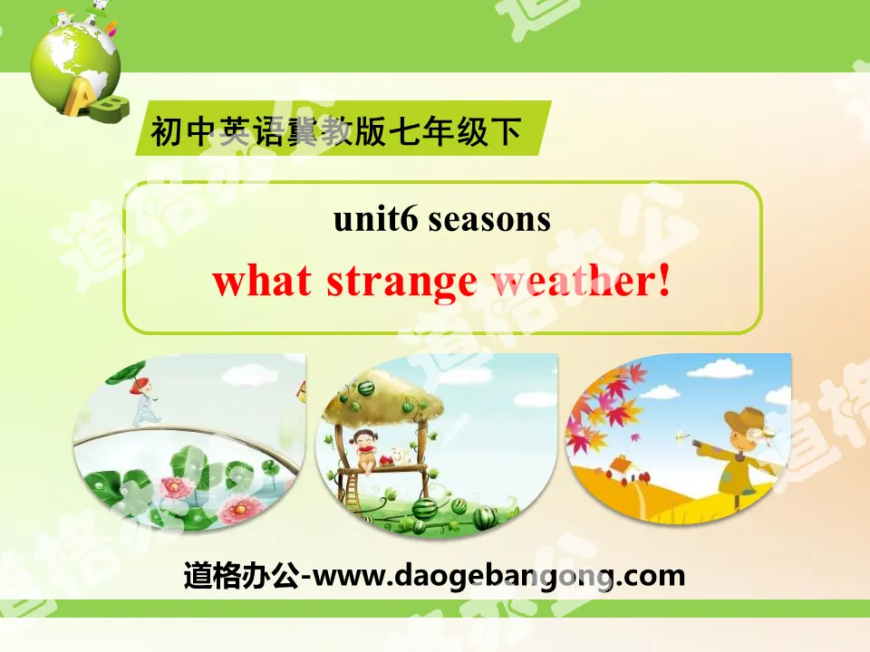 《What Strange Weather!》Seasons PPT
