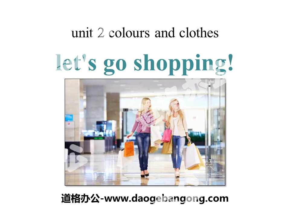 《Let's Go Shopping!》Colours and Clothes PPT
