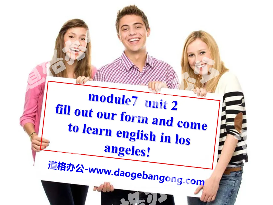 《Fill out our form and come to learn English in Los Angeles!》Summer in Los Angeles PPT课件3
