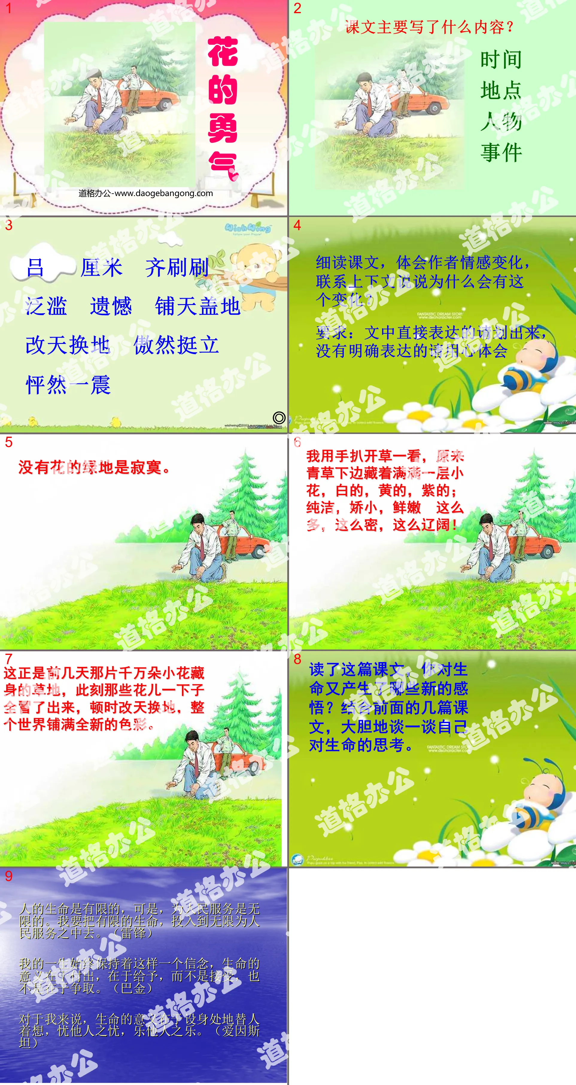 《花的勇气》PPT课件2