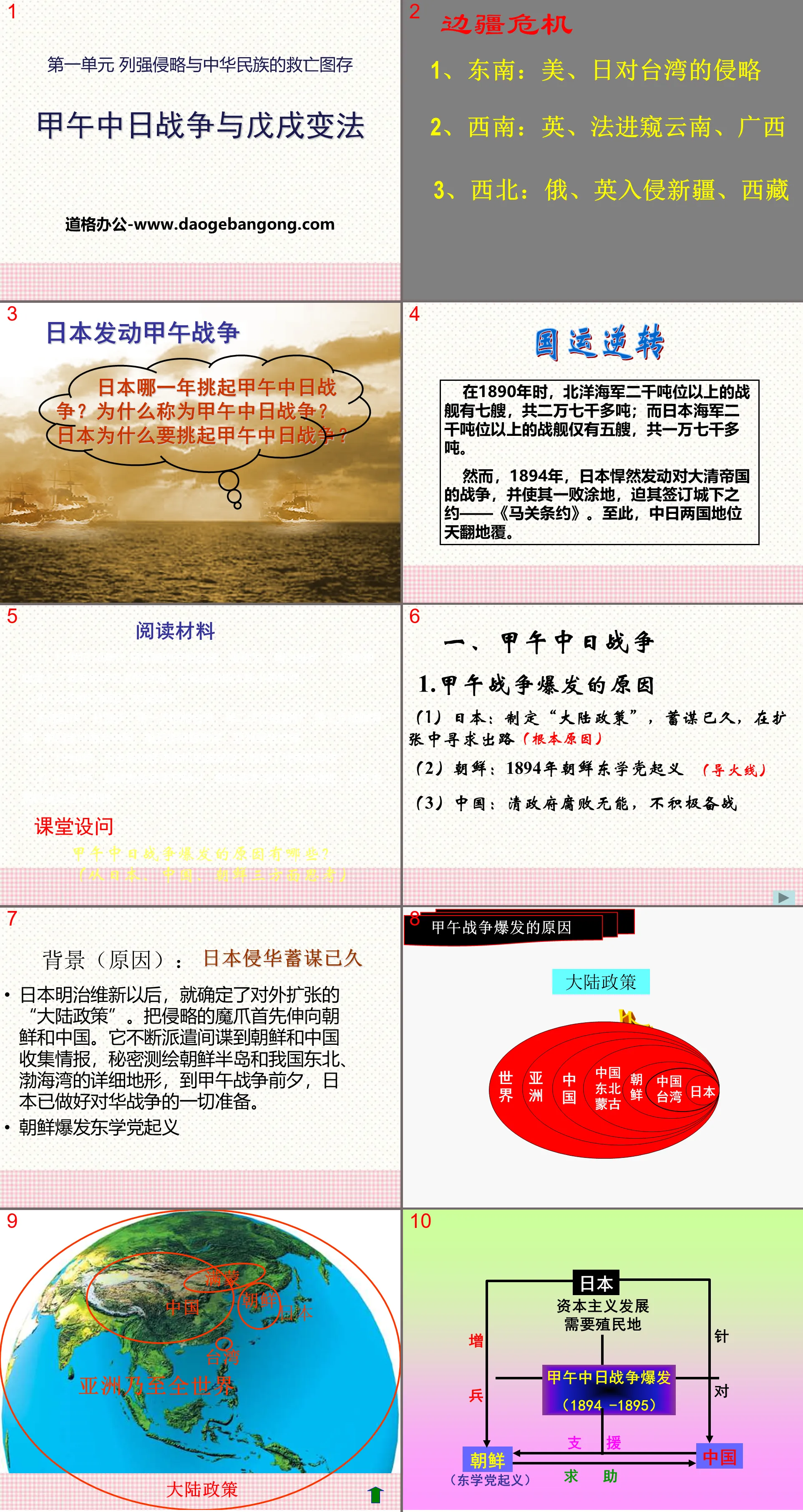 《甲午中日战争与戊戌变法》列强侵略与中华民族的救亡图存PPT课件4

